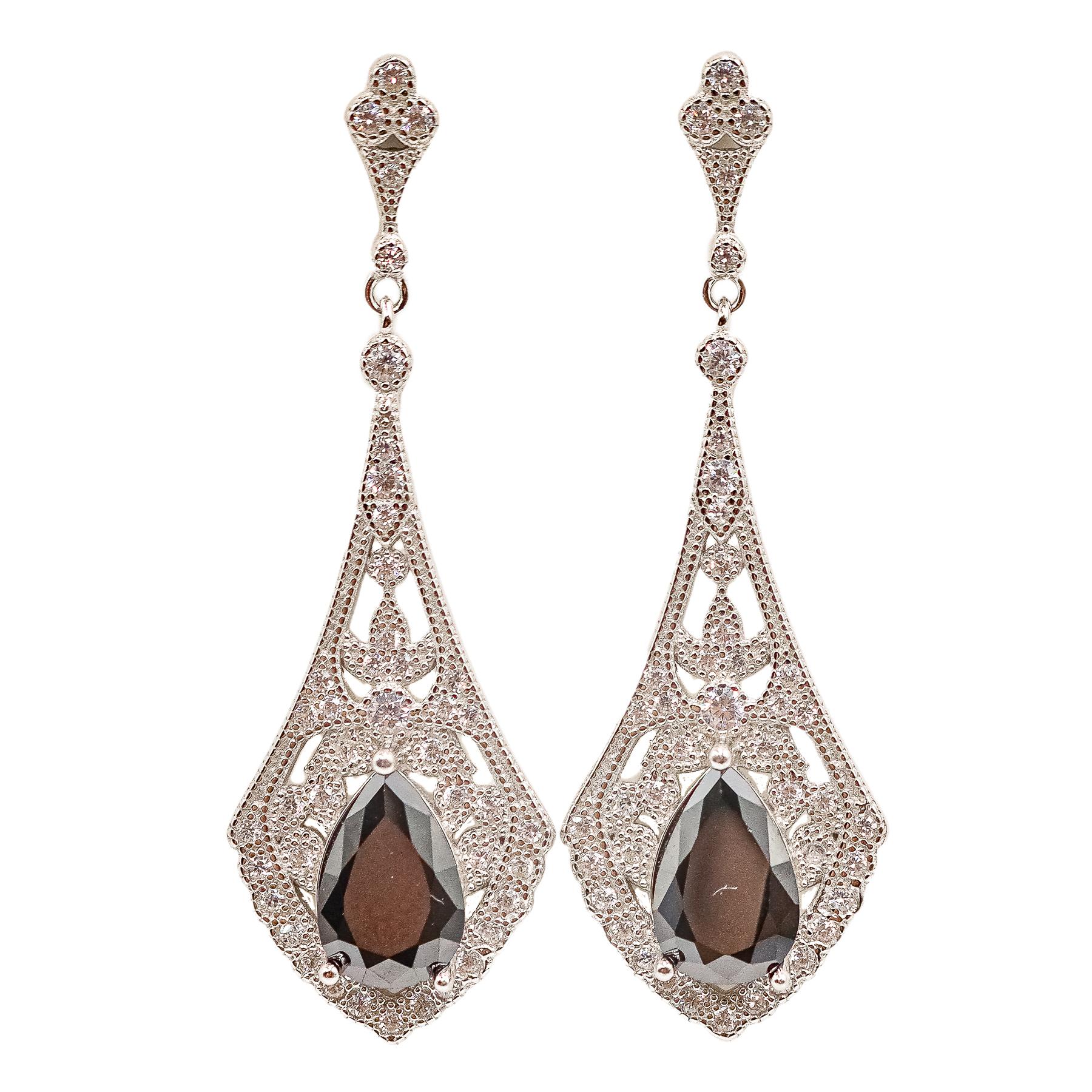 PENDIENTES LARGOS DE ESTILO ART DECÓ