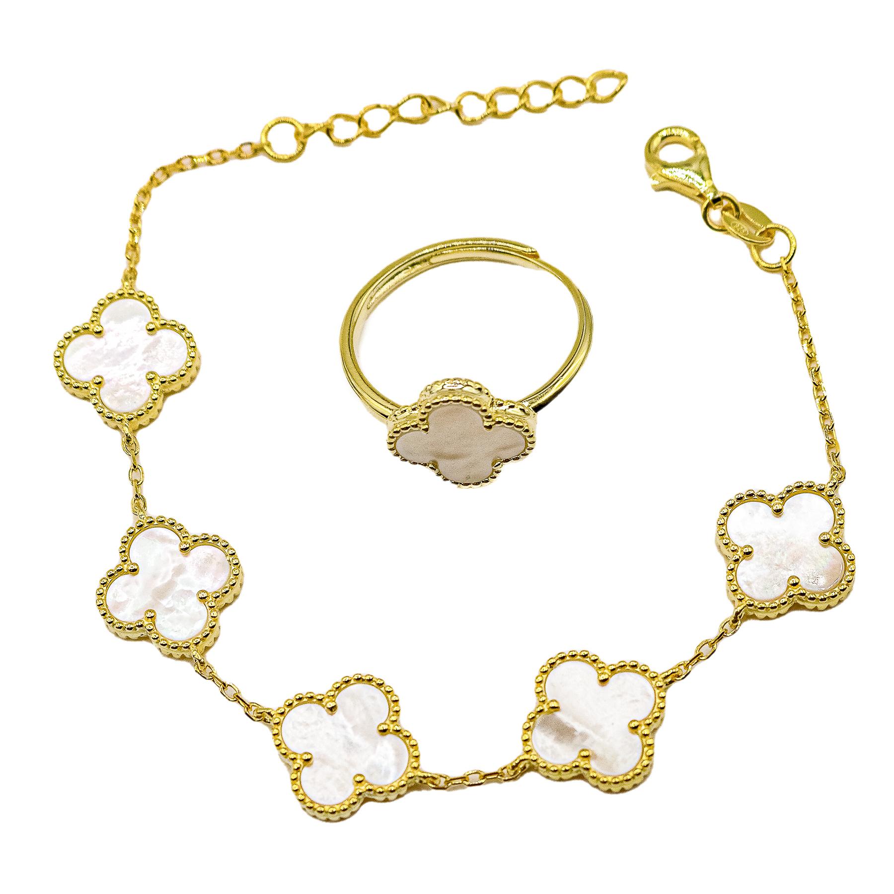 ANILLO Y PULSERA CON NÁCAR