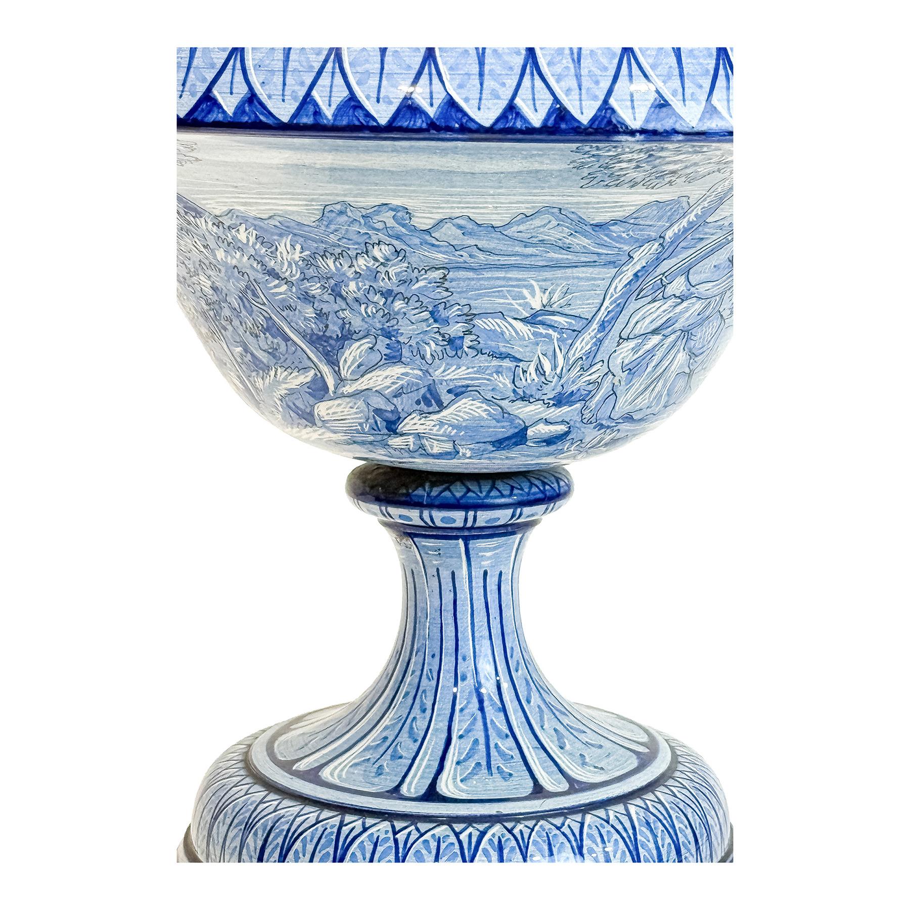 COPA DE PORCELANA ITALIANA. PRIMER TERCIO DEL SIGLO XX