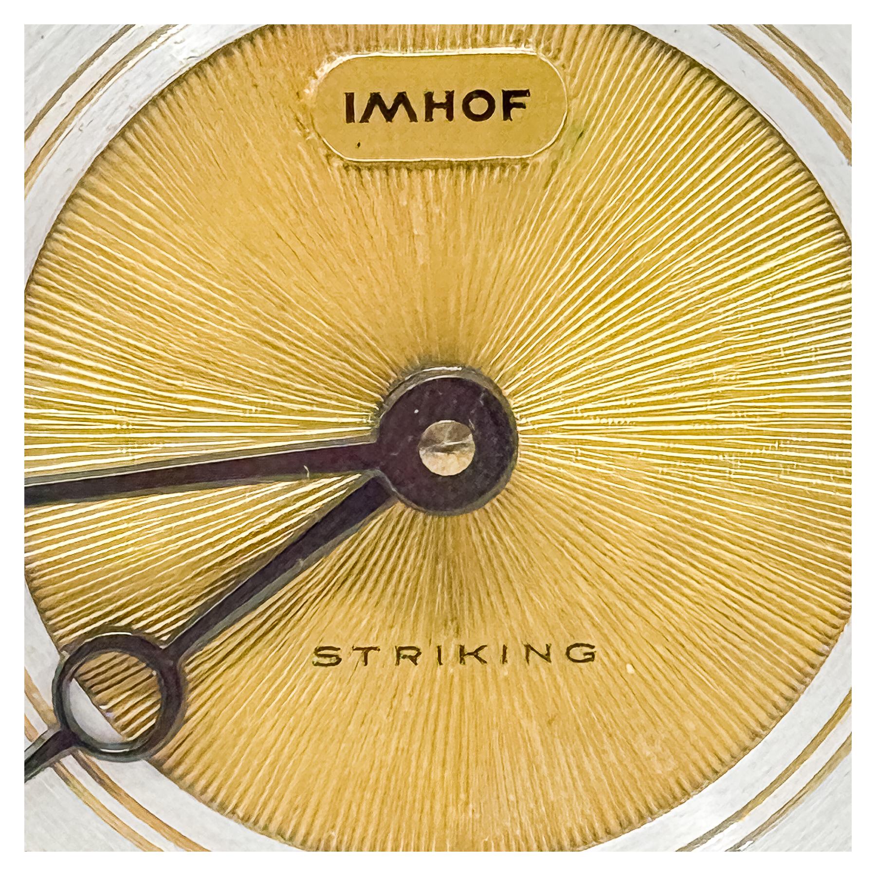 RELOJ DE SUIZO IMHOF STRIKING DE LOS AÑOS 60 