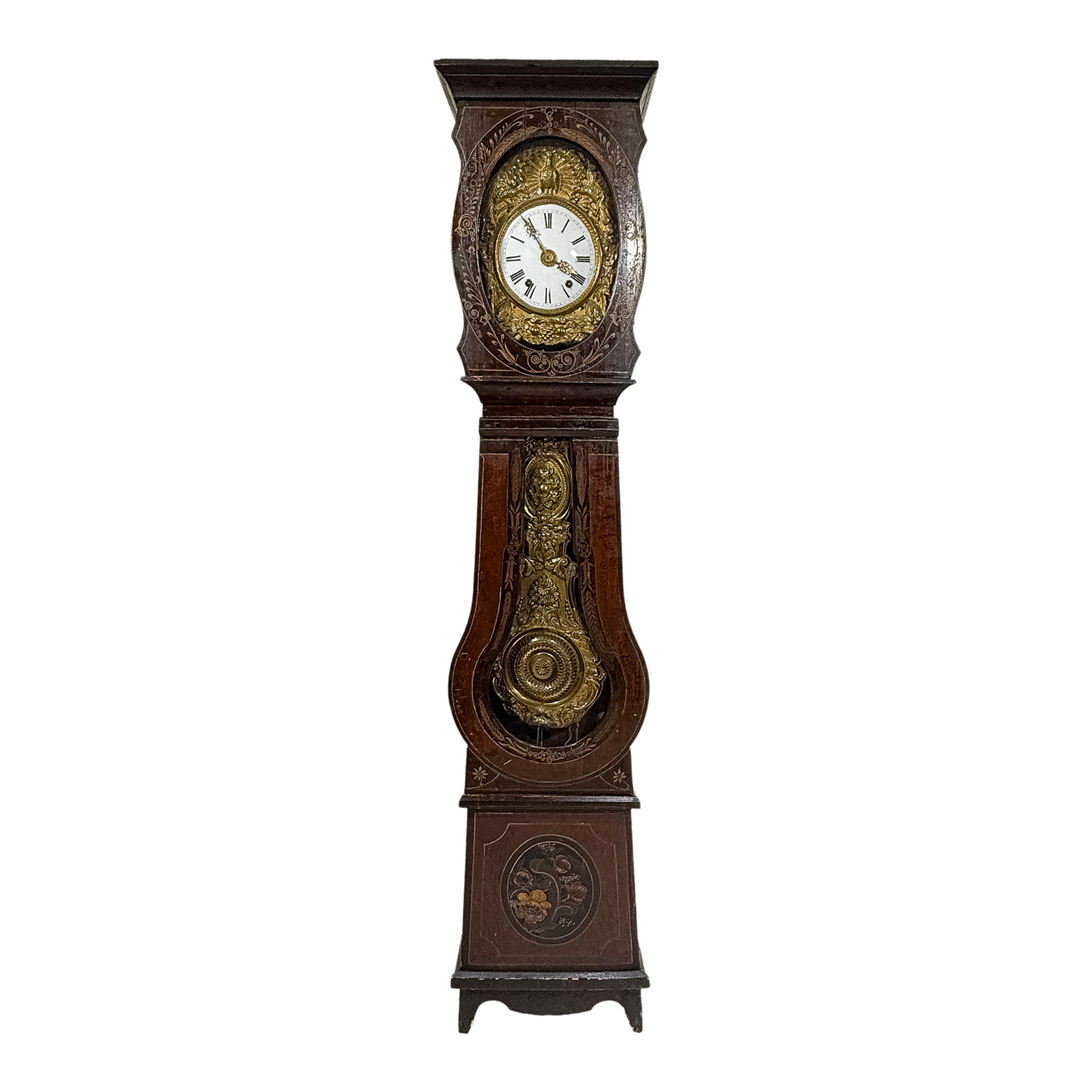 RELOJ DE PIE TIPO MOREZ DEL S.XIX