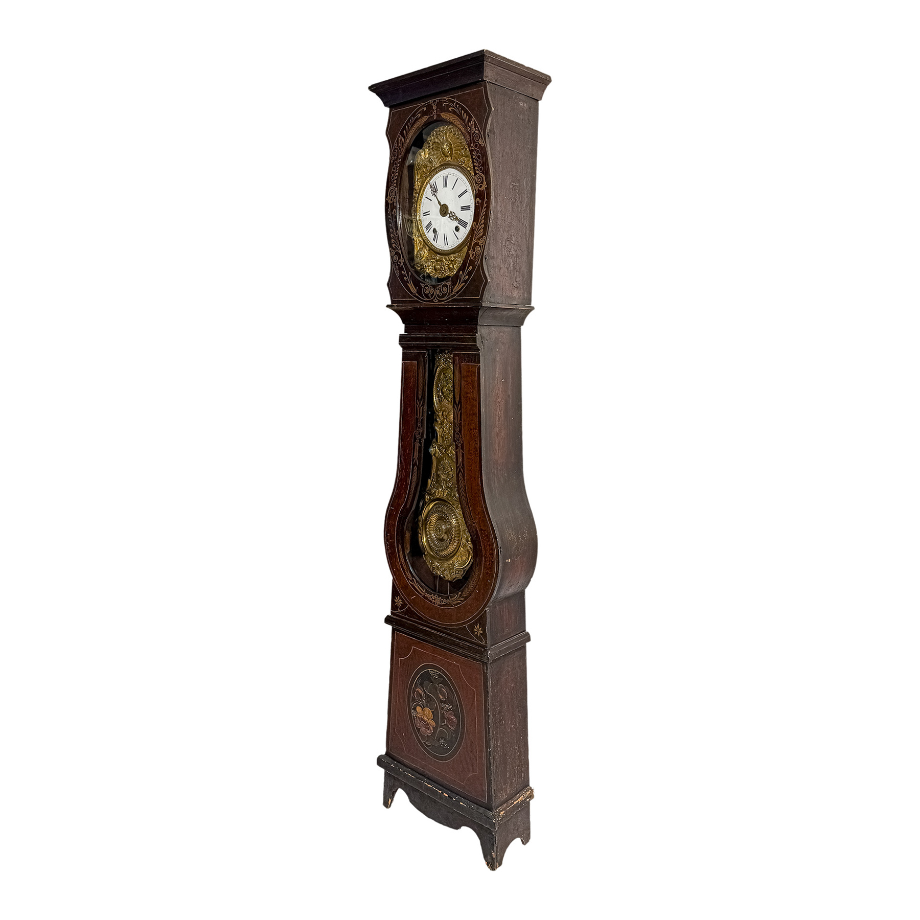 RELOJ DE PIE TIPO MOREZ DEL S.XIX
