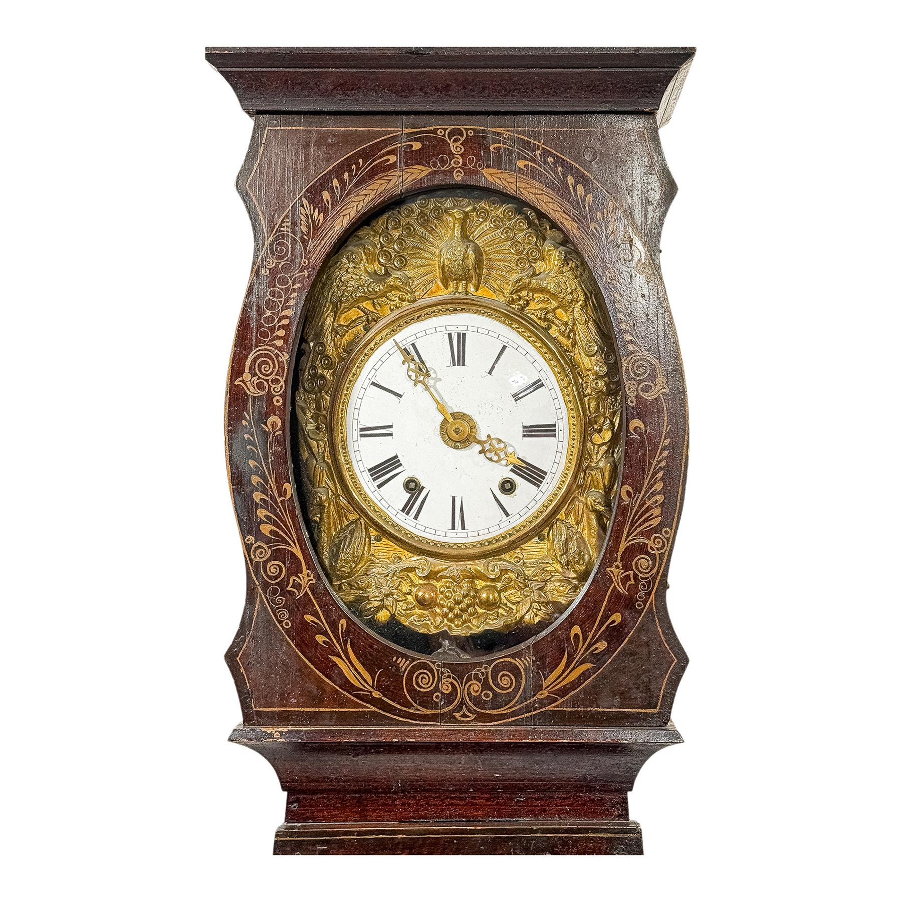 RELOJ DE PIE TIPO MOREZ DEL S.XIX