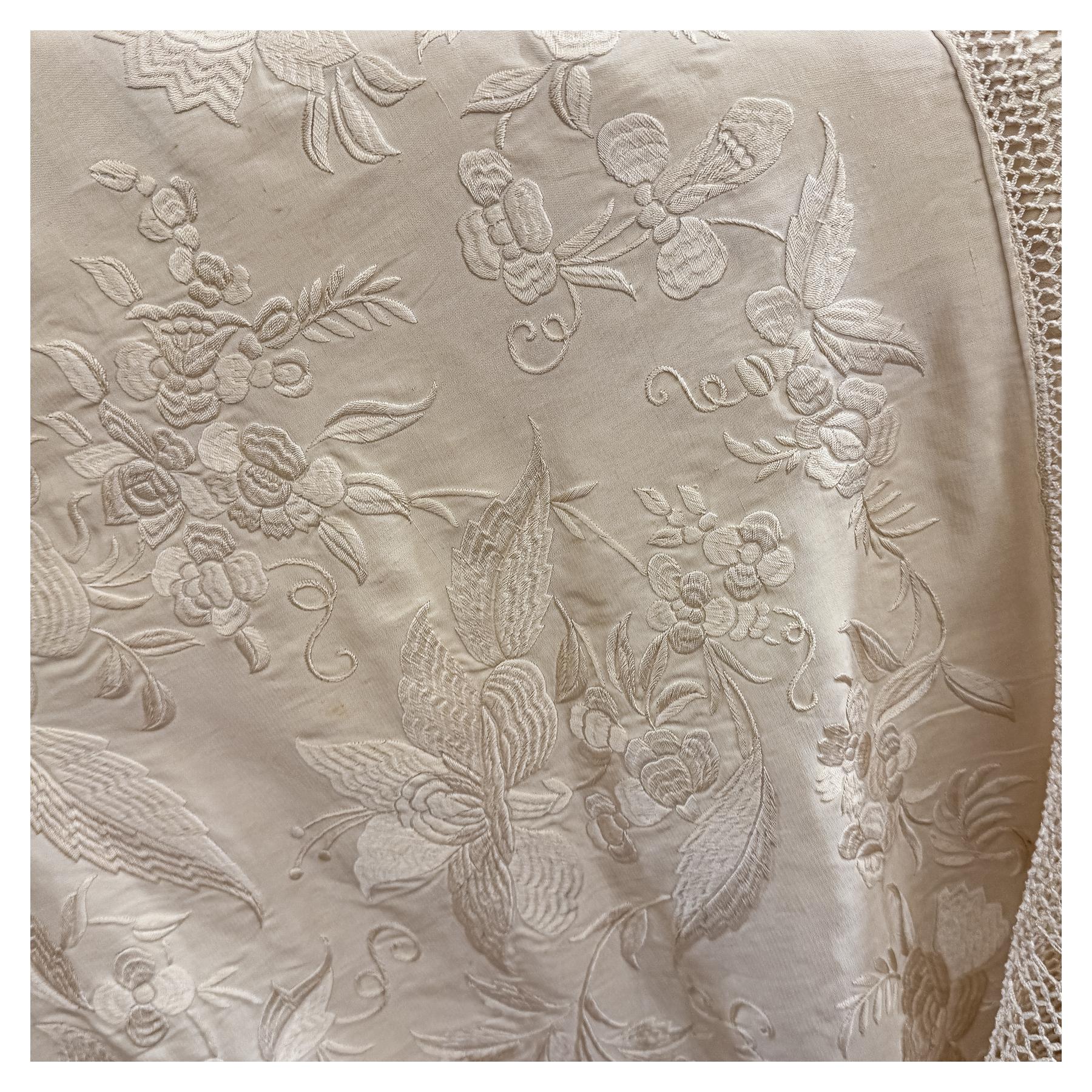 MANTÓN DE MANILA DEL PRIMER TERCIO DEL S.XX