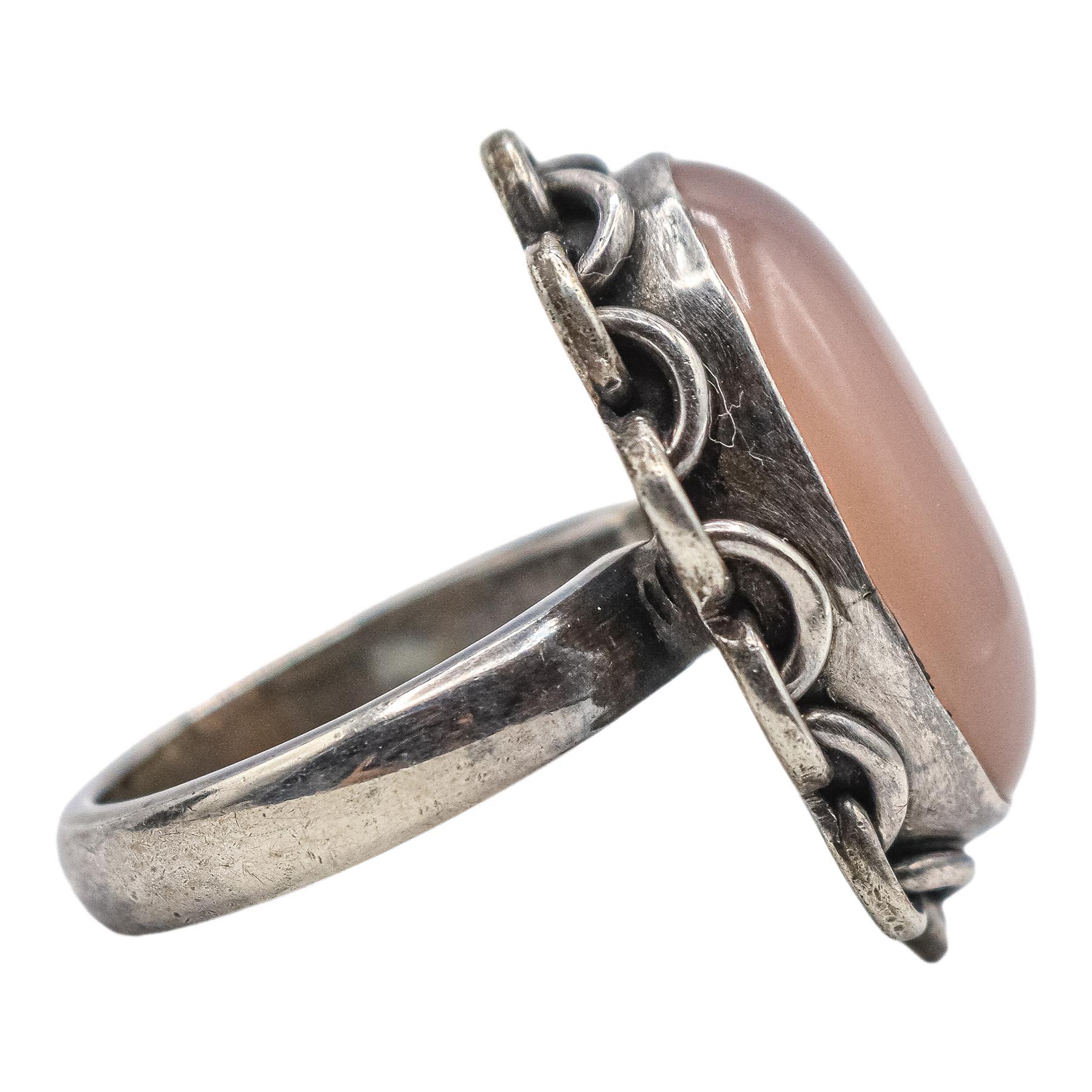 ANILLO CON CUARZO ROSA
