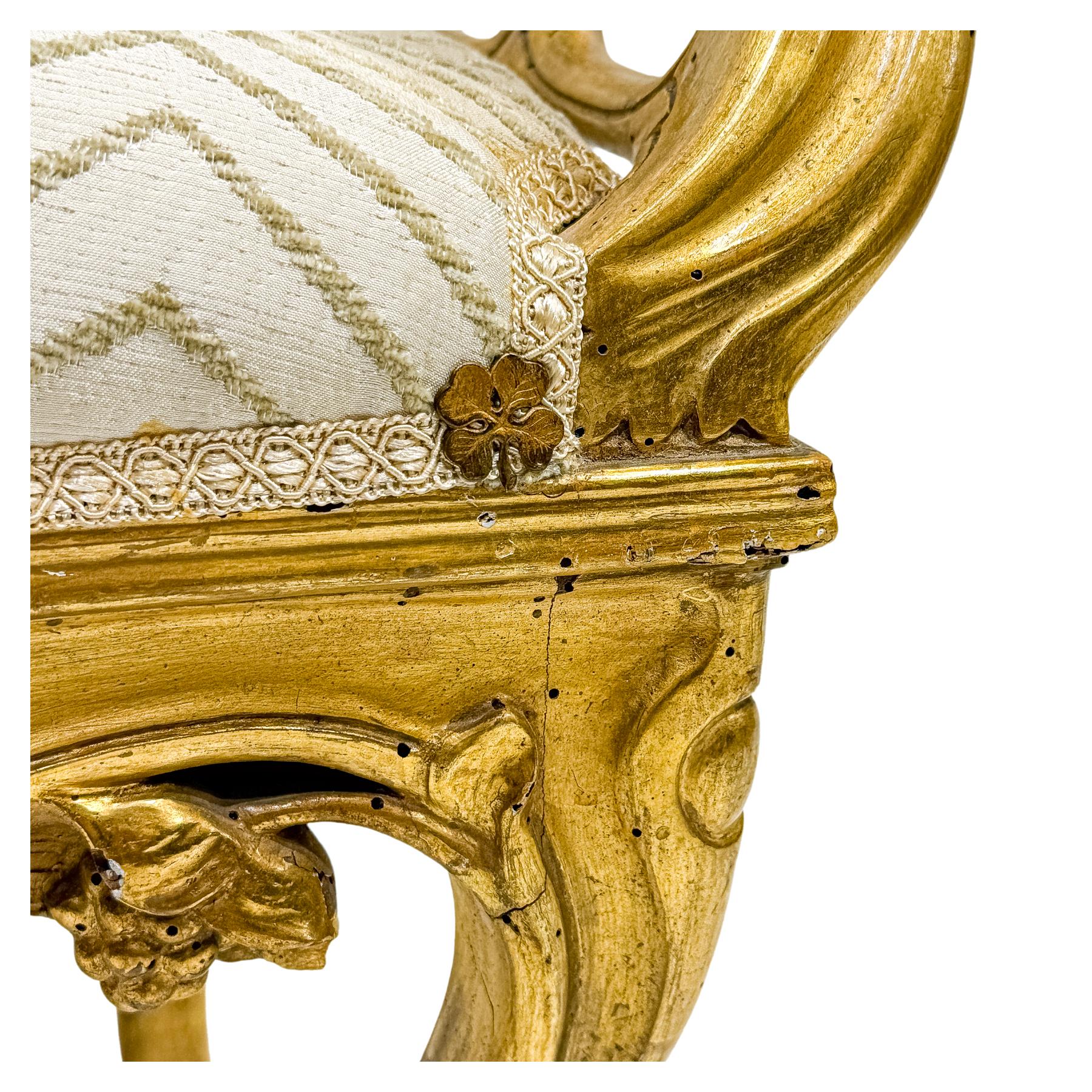 BANQUETA ART NOUVEAU FRANCESA CIRCA 1900