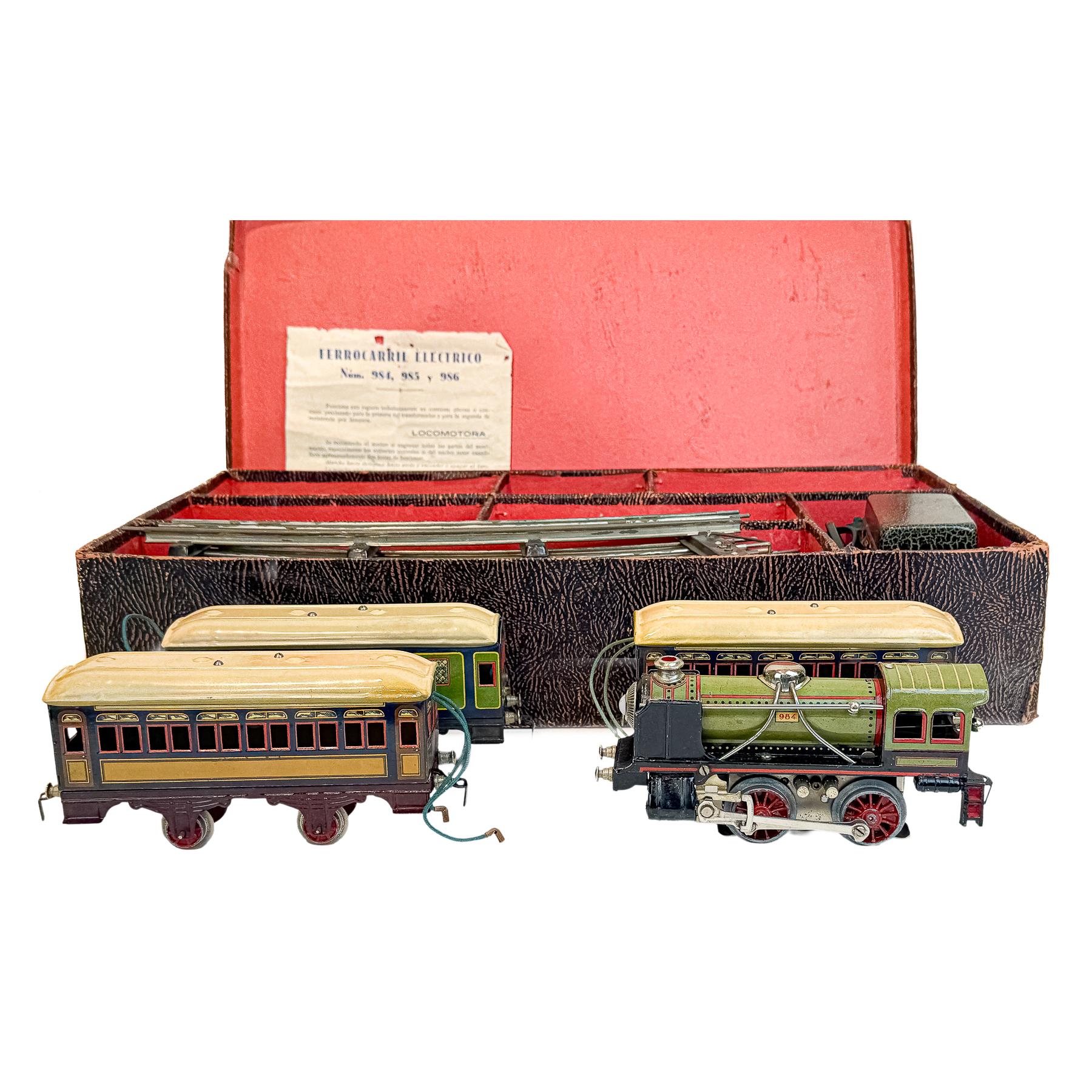 TREN PAYÀ CON ESTUCHE DE LOS AÑOS 40