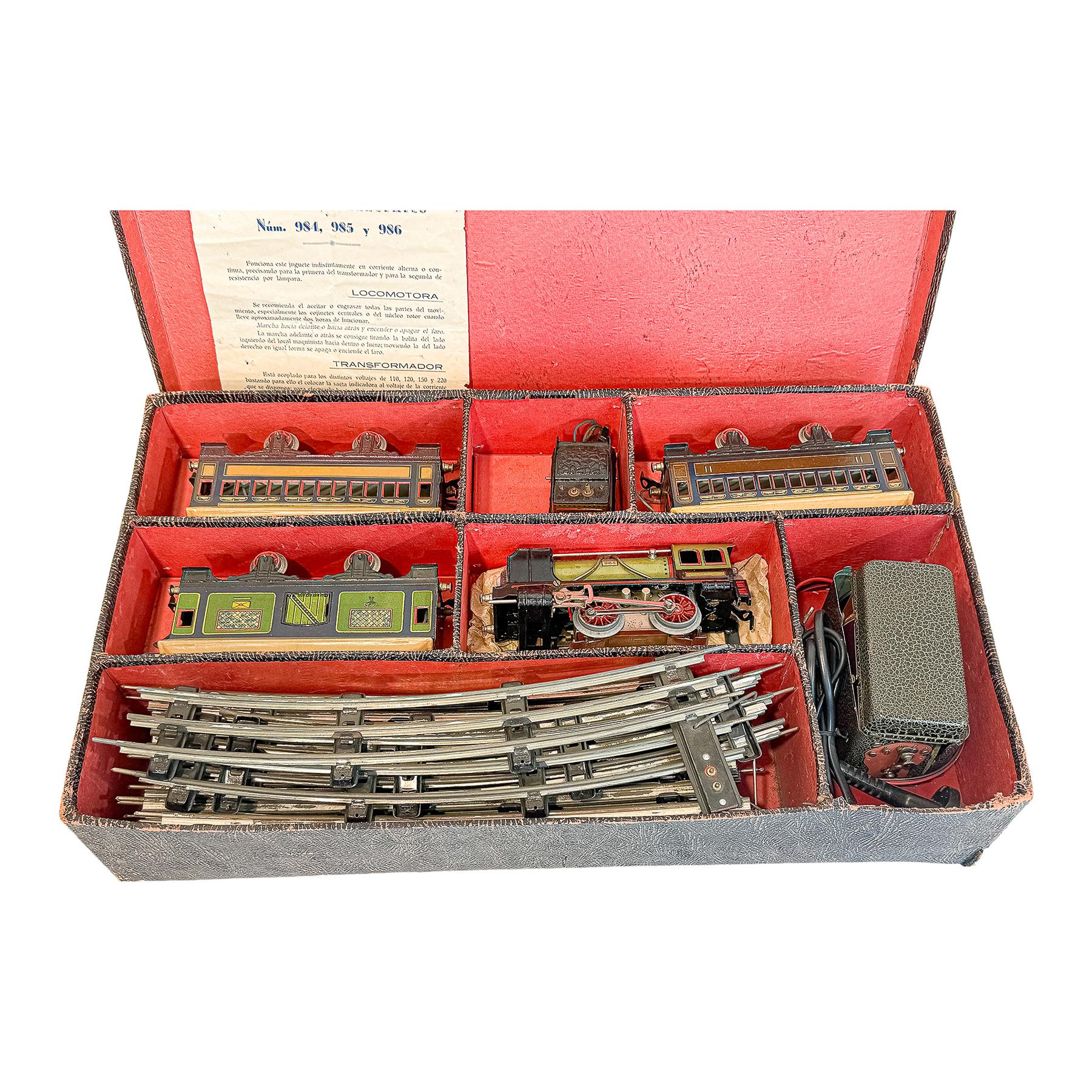 TREN PAYÀ CON ESTUCHE DE LOS AÑOS 40