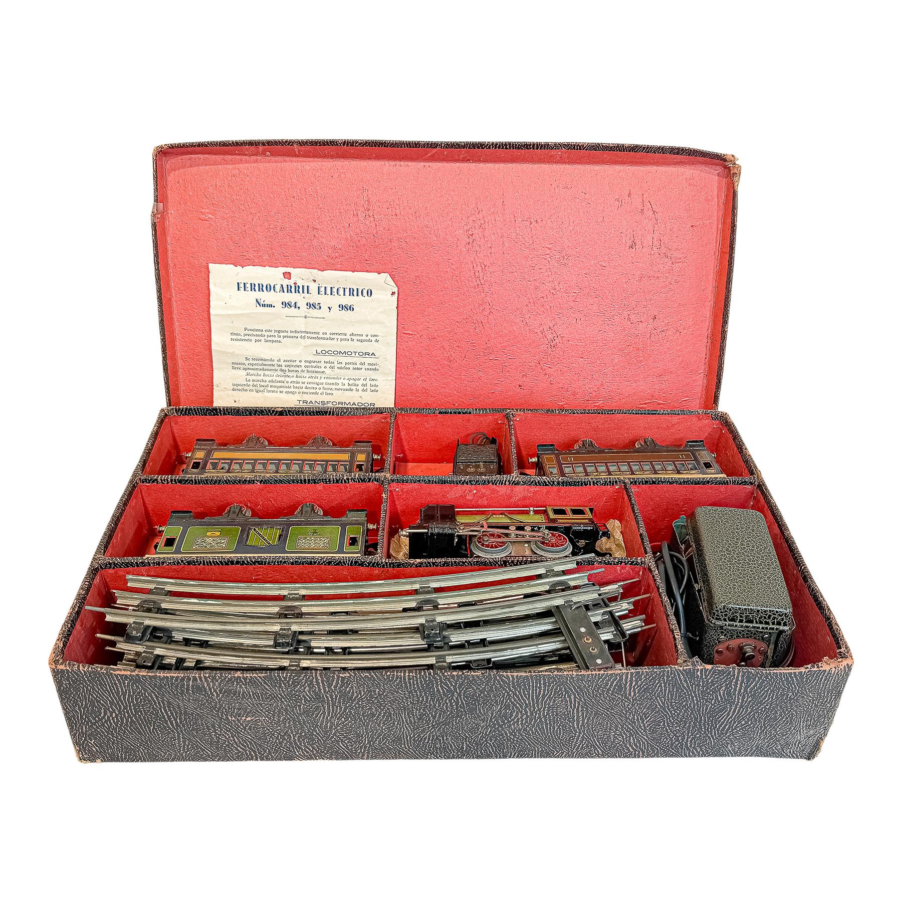 TREN PAYÀ CON ESTUCHE DE LOS AÑOS 40