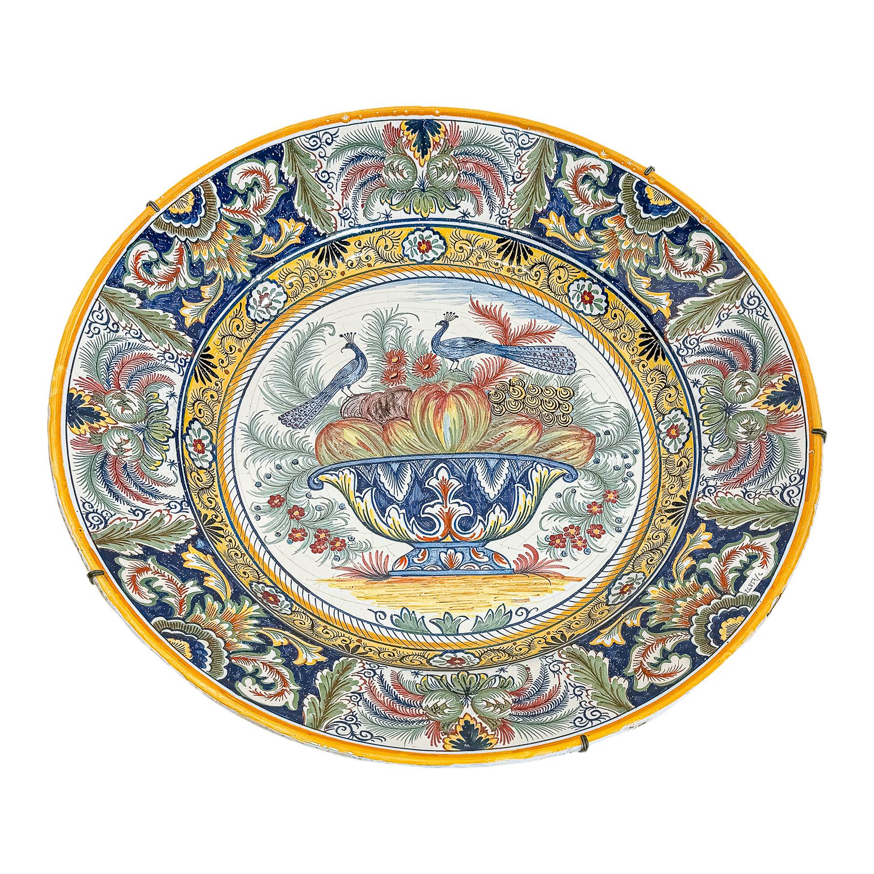 PLATO DE CERÁMICA HOLANDESA DE DELF CIRCA 1900 