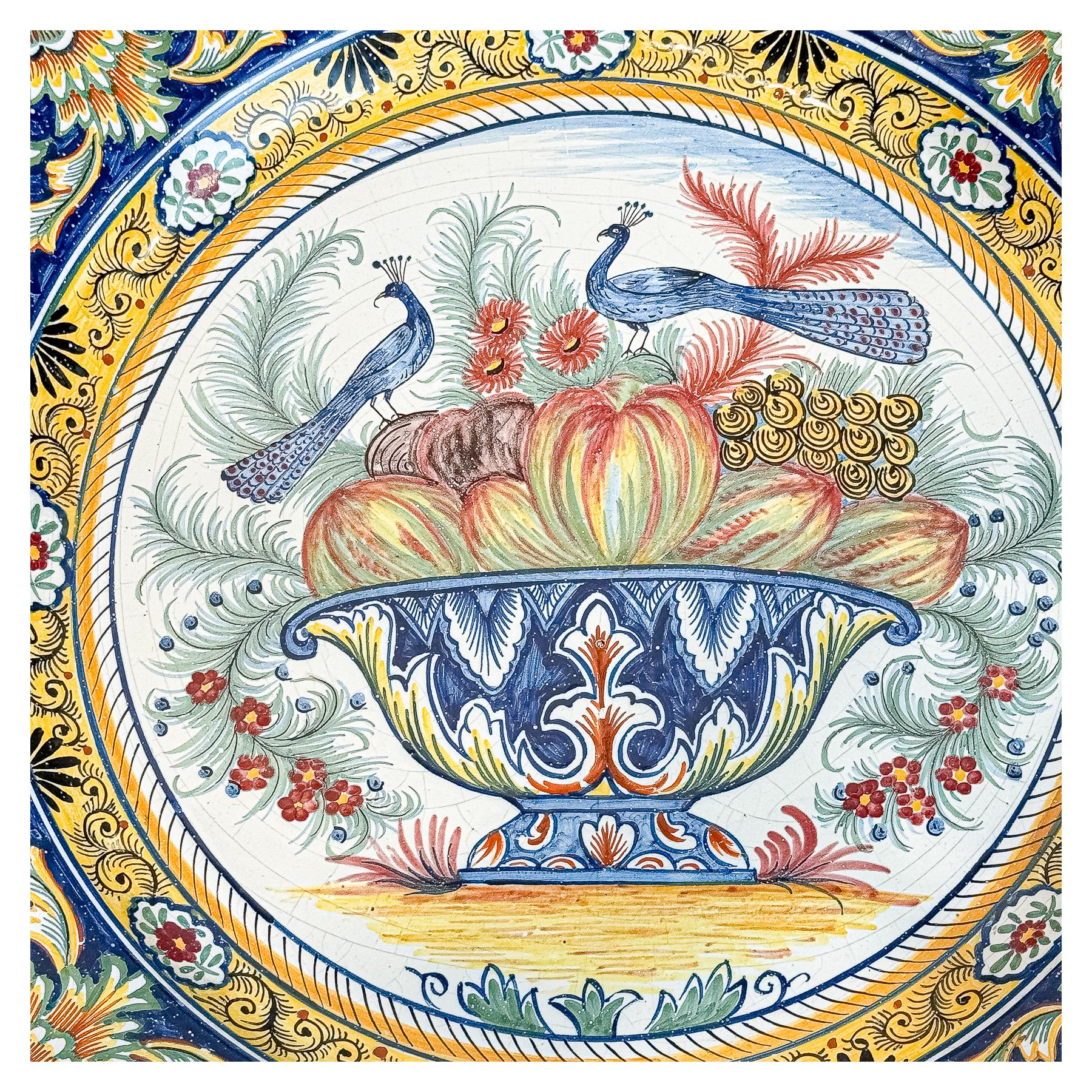 PLATO DE CERÁMICA HOLANDESA DE DELF CIRCA 1900 
