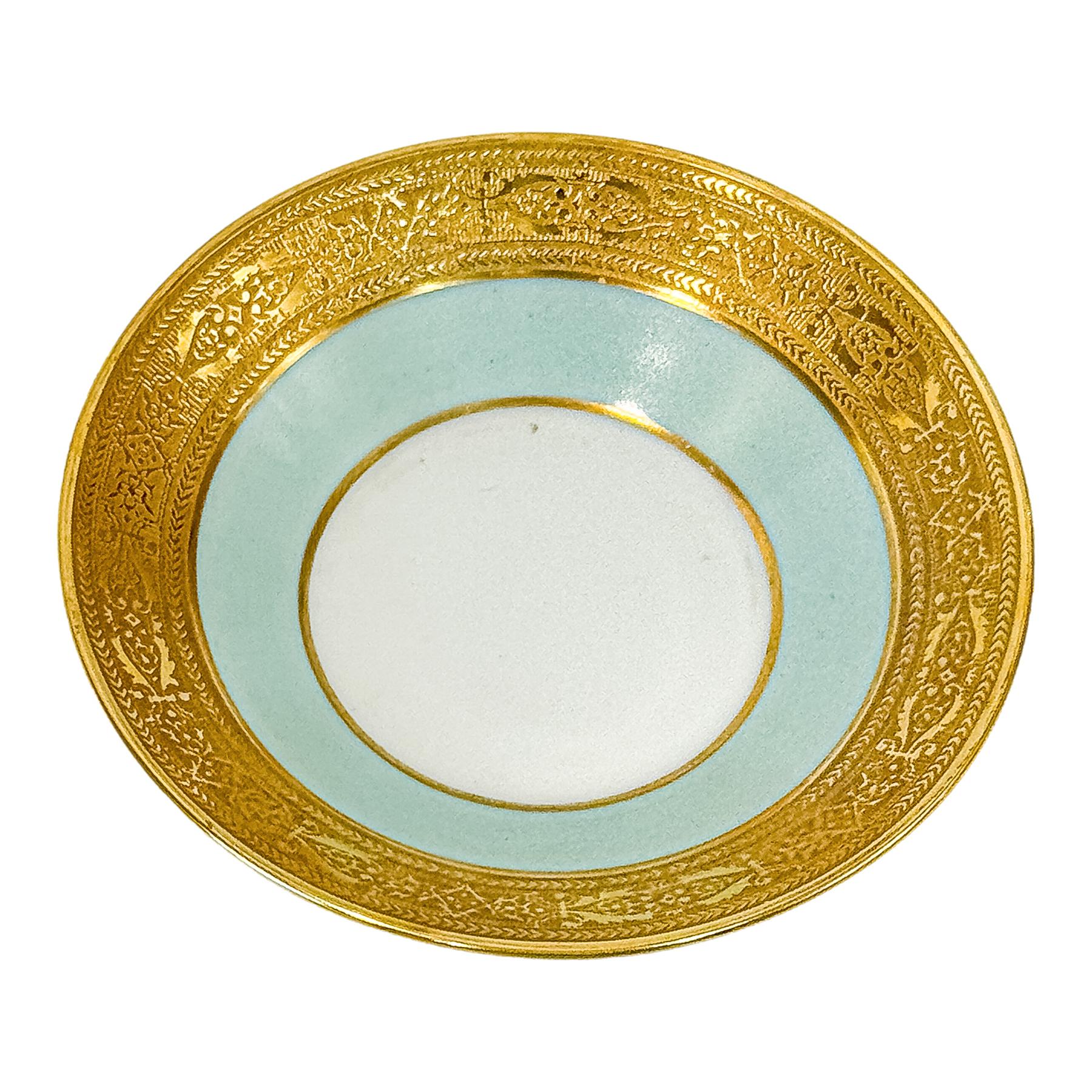 ONCE TAZAS Y PLATOS EN PORCELANA DE LIMOGES