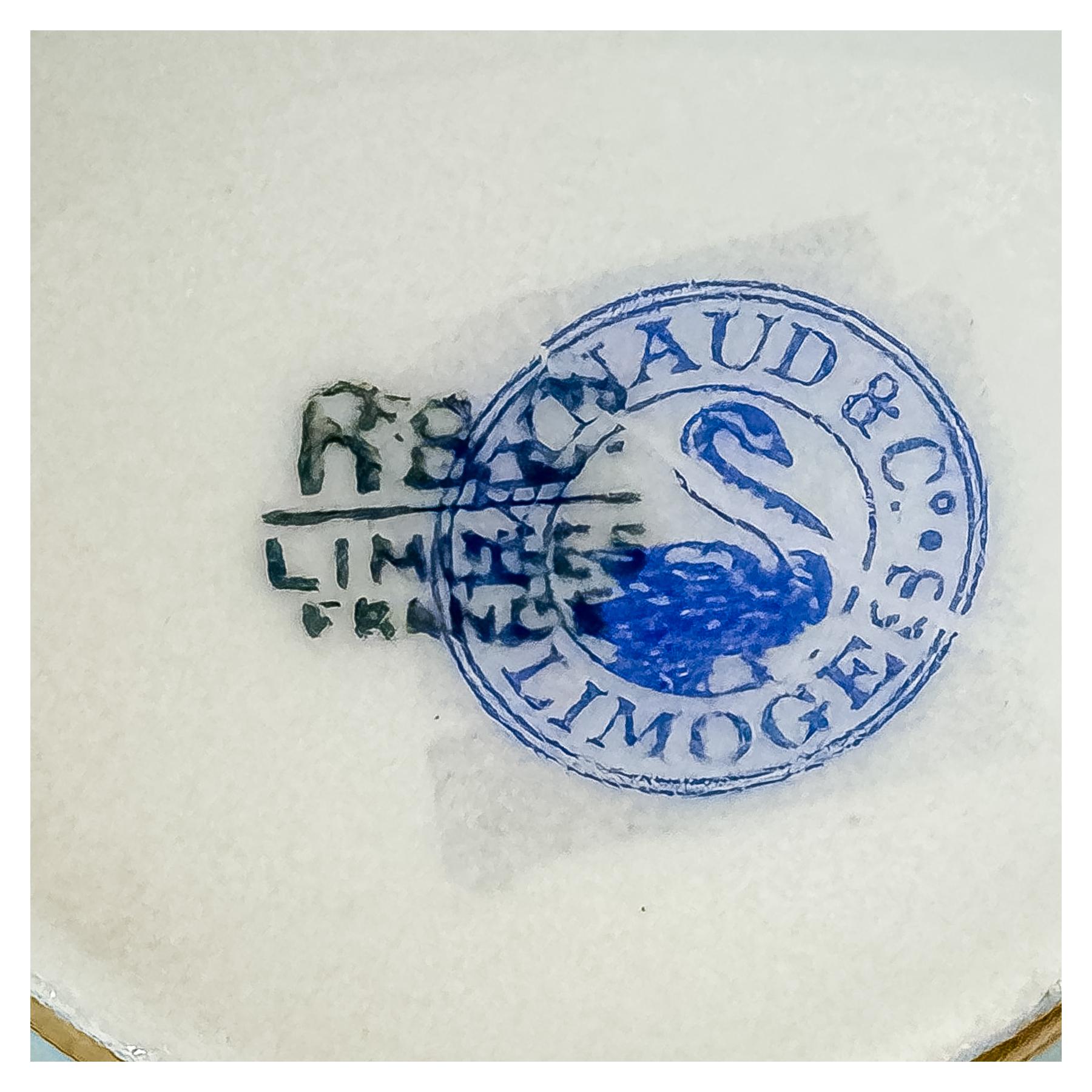 ONCE TAZAS Y PLATOS EN PORCELANA DE LIMOGES