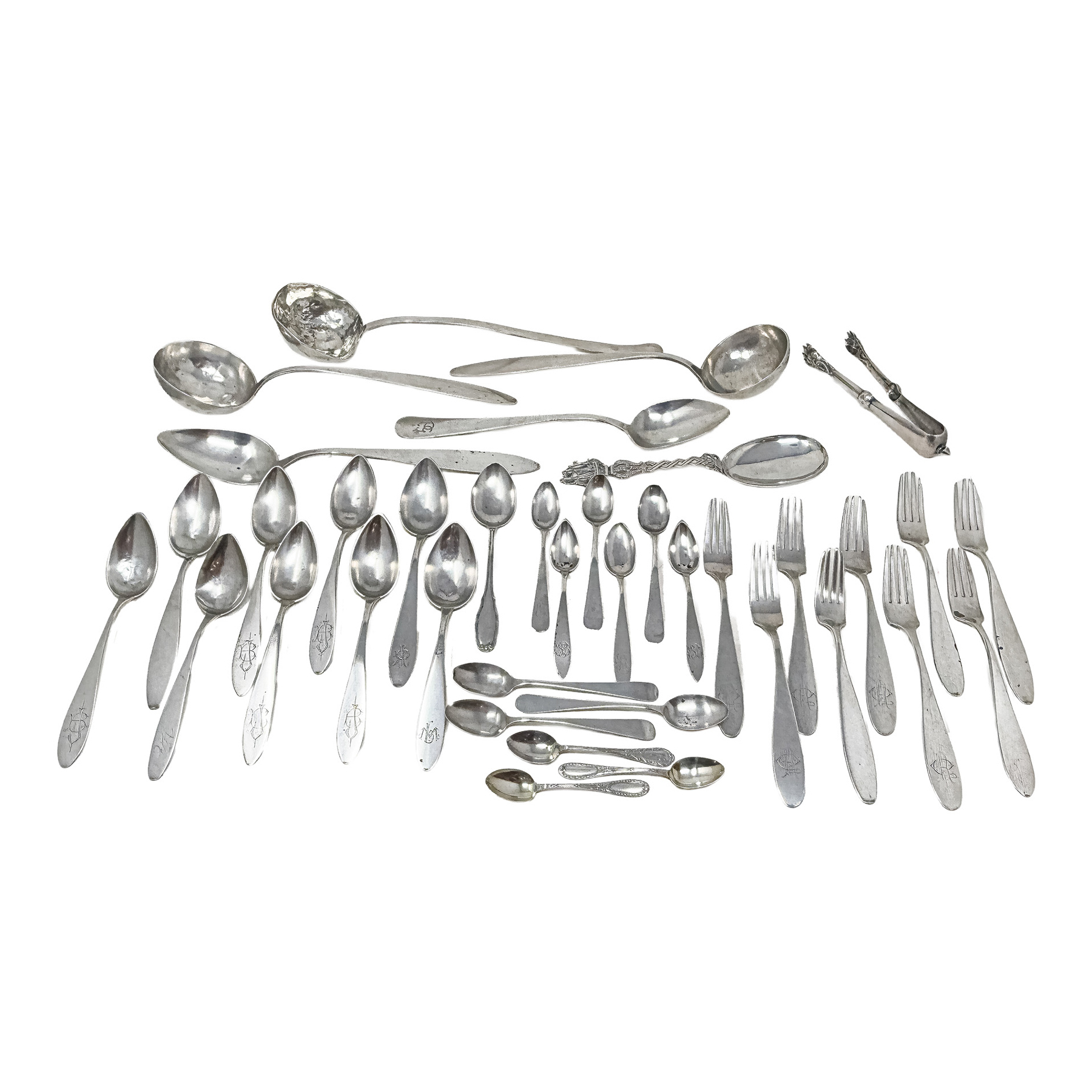 LOTE DE CUBIERTOS DE PLATA