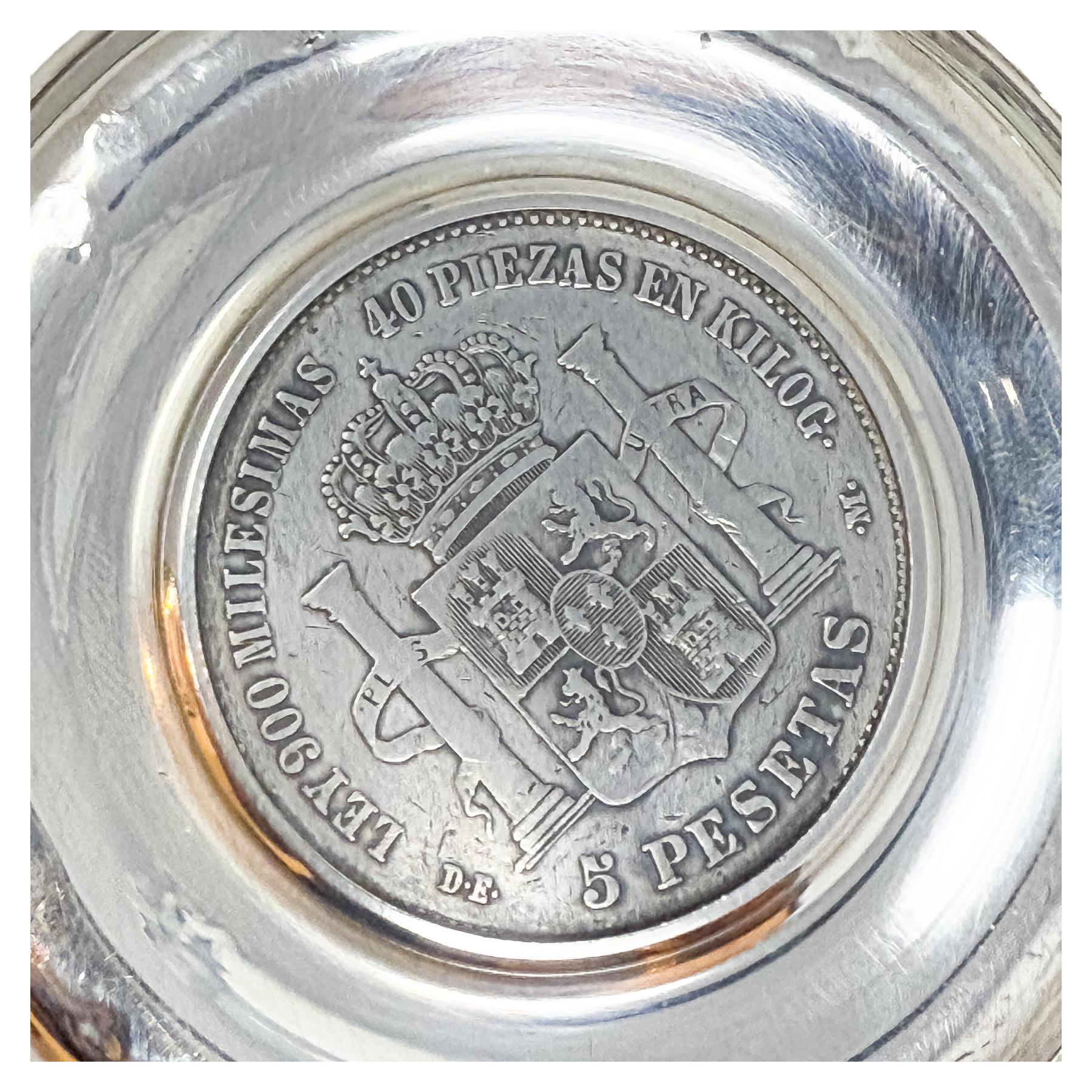 8 PLATITOS VARIADOS DE PLATA DE MEDIADOS DE SIGLO XX