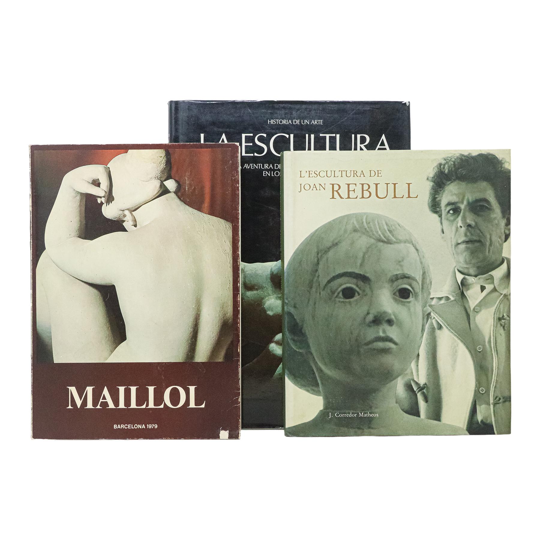 TRES LIBROS CON REFERENCIA A LA ESCULTURA