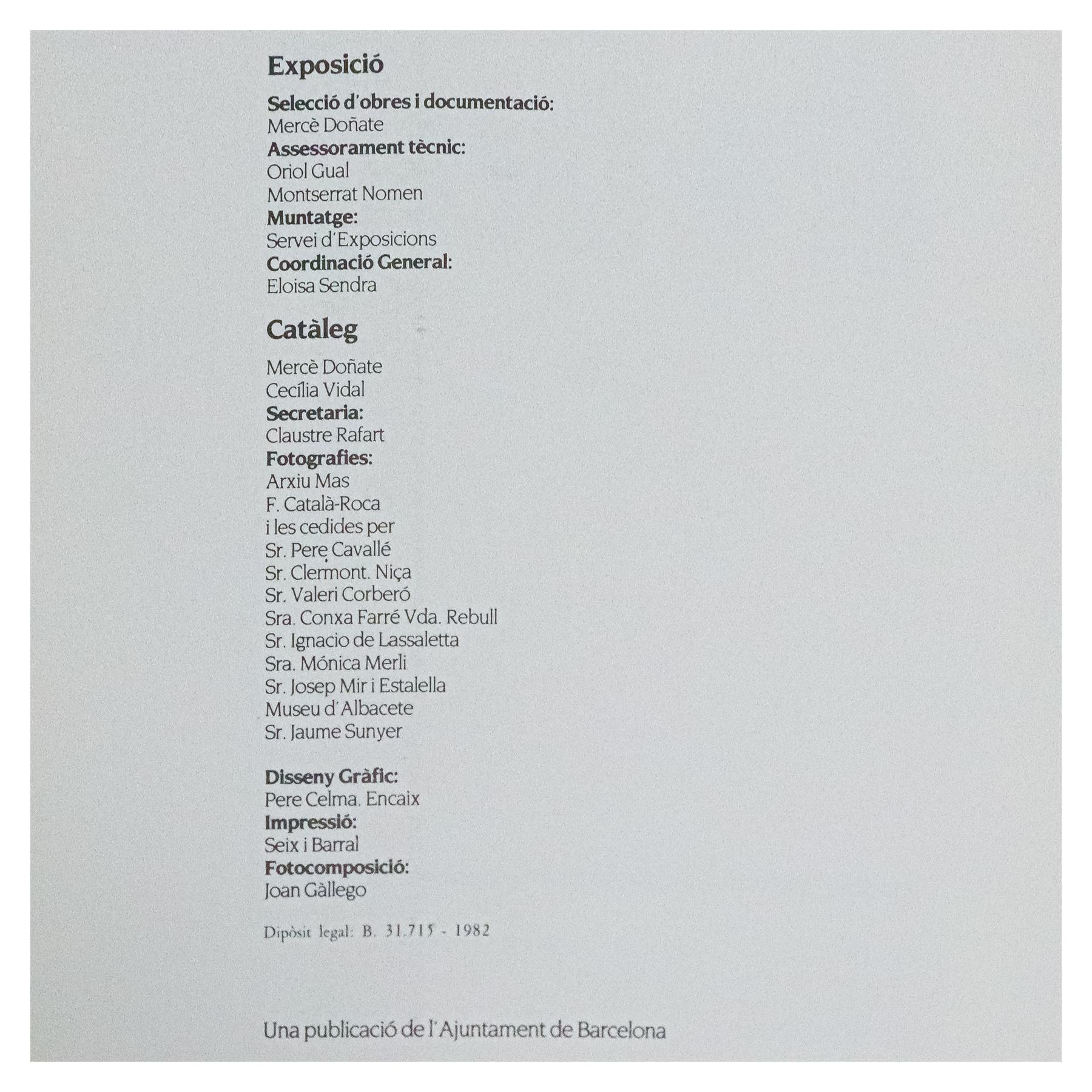 TRES MONOGRAFIAS DE ARTISTAS CATALANES