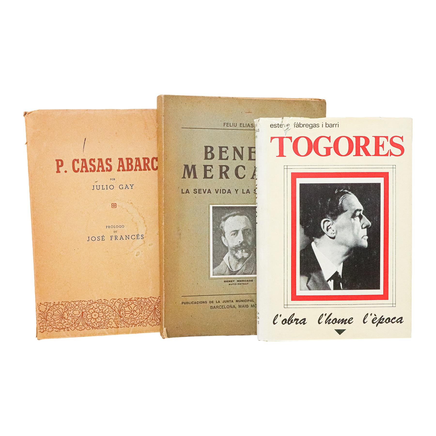 TRES MONOGRAFIAS DE ARTISTAS CATALANES
