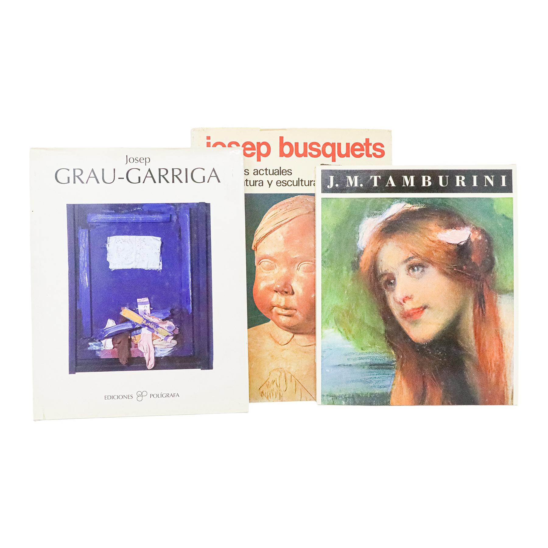 TRES MONOGRAFIAS DE ARTISTAS CATALANES