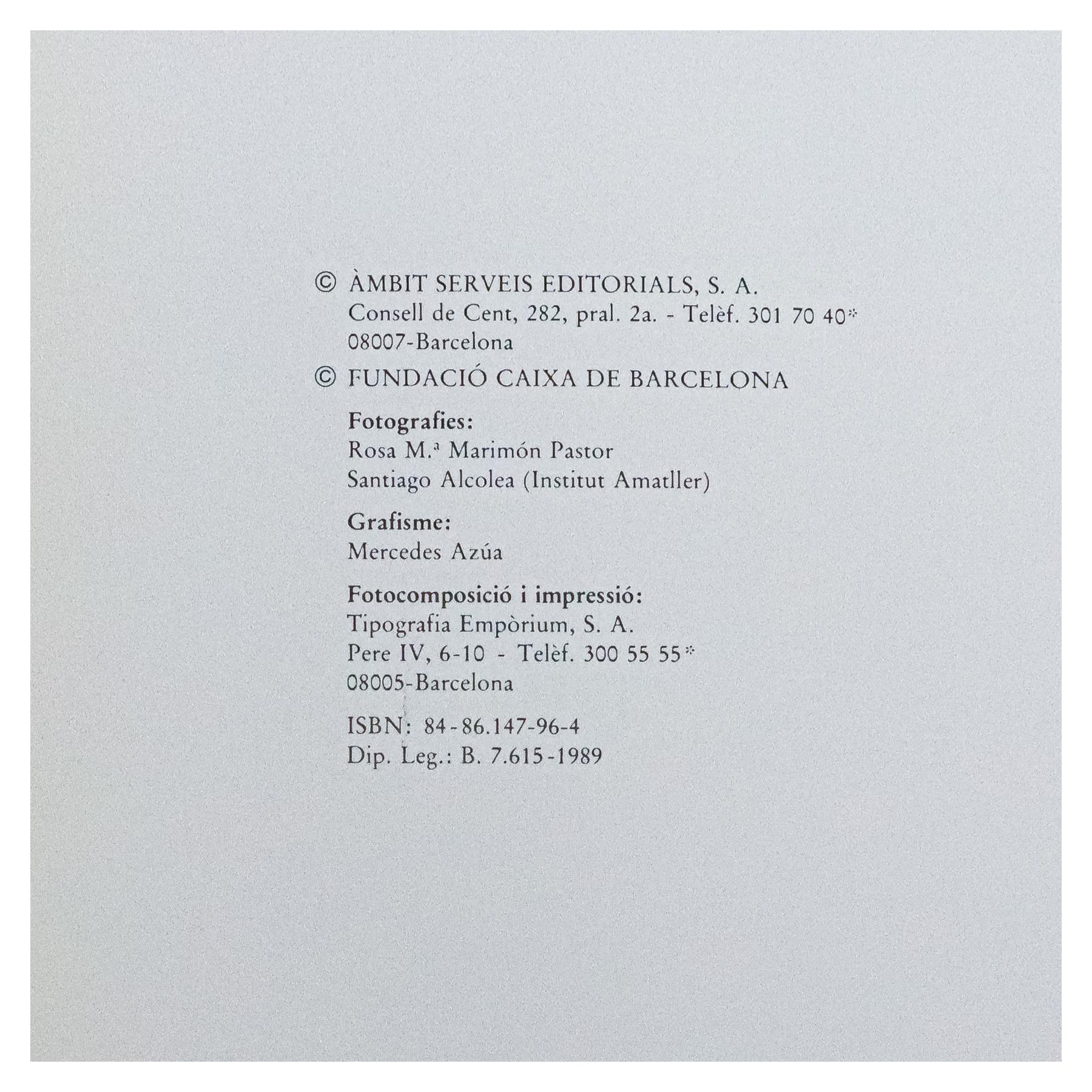 TRES MONOGRAFIAS DE ARTISTAS CATALANES