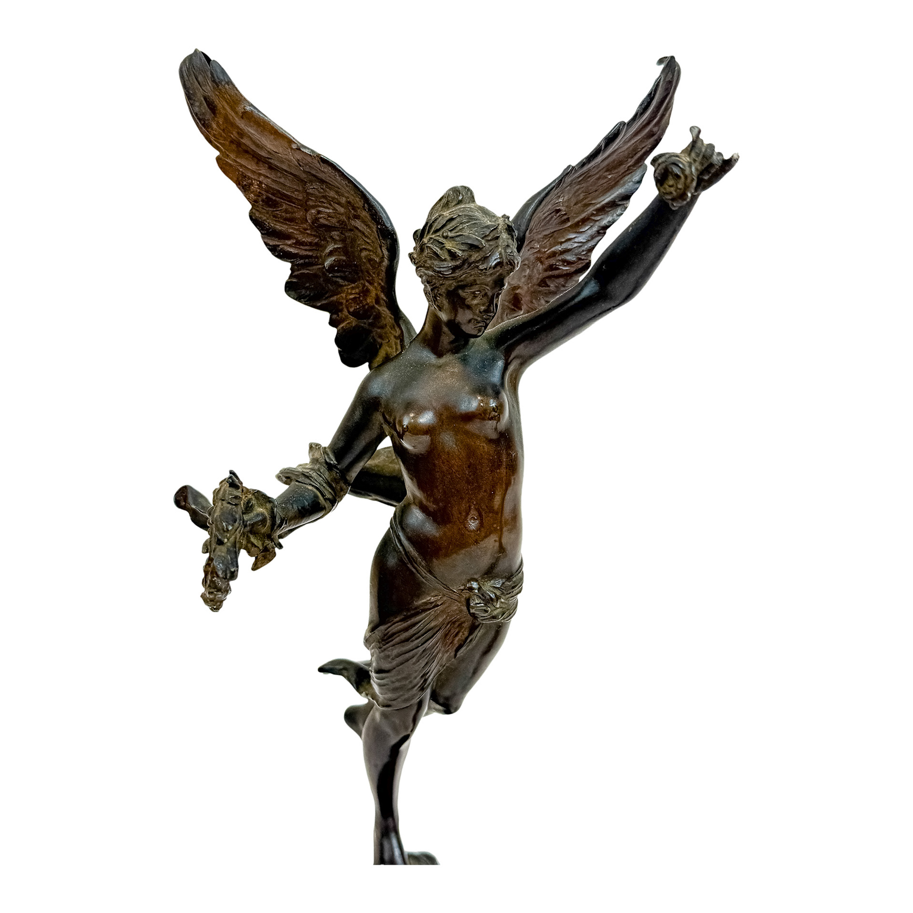 PAREJA DE FIGURAS ALEGÓRICAS DEL SIGLO XIX