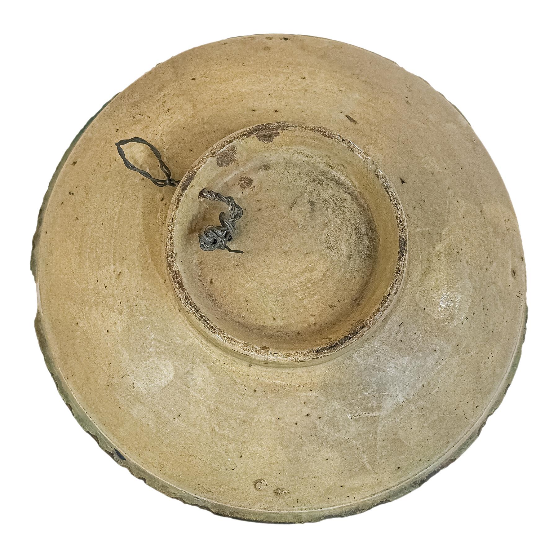 PLATO DE CERÁMICA POLICROMADA DEL S.XIX