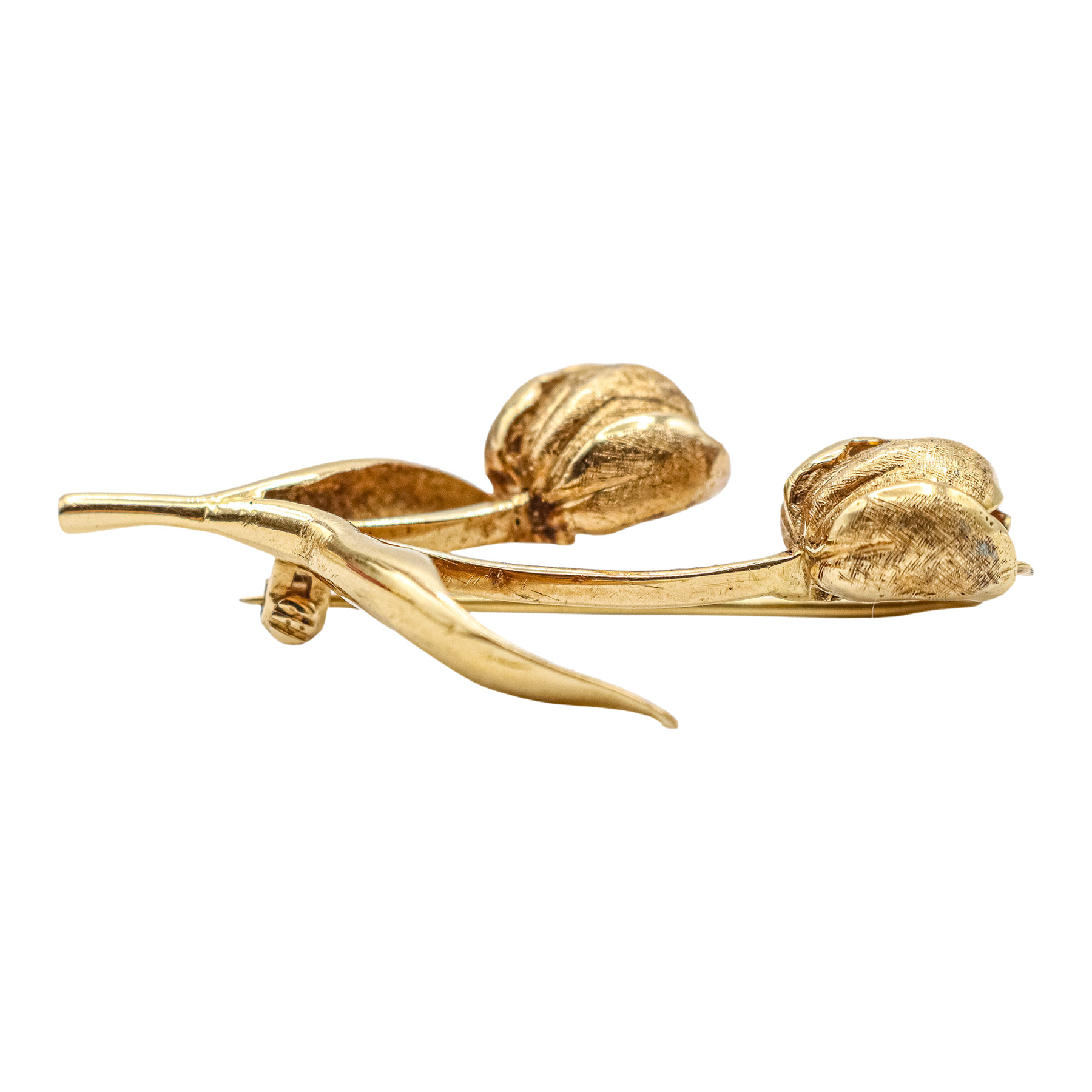 BROCHE RAMO DE ROSAS DE MEDIADOS DEL S.XIX