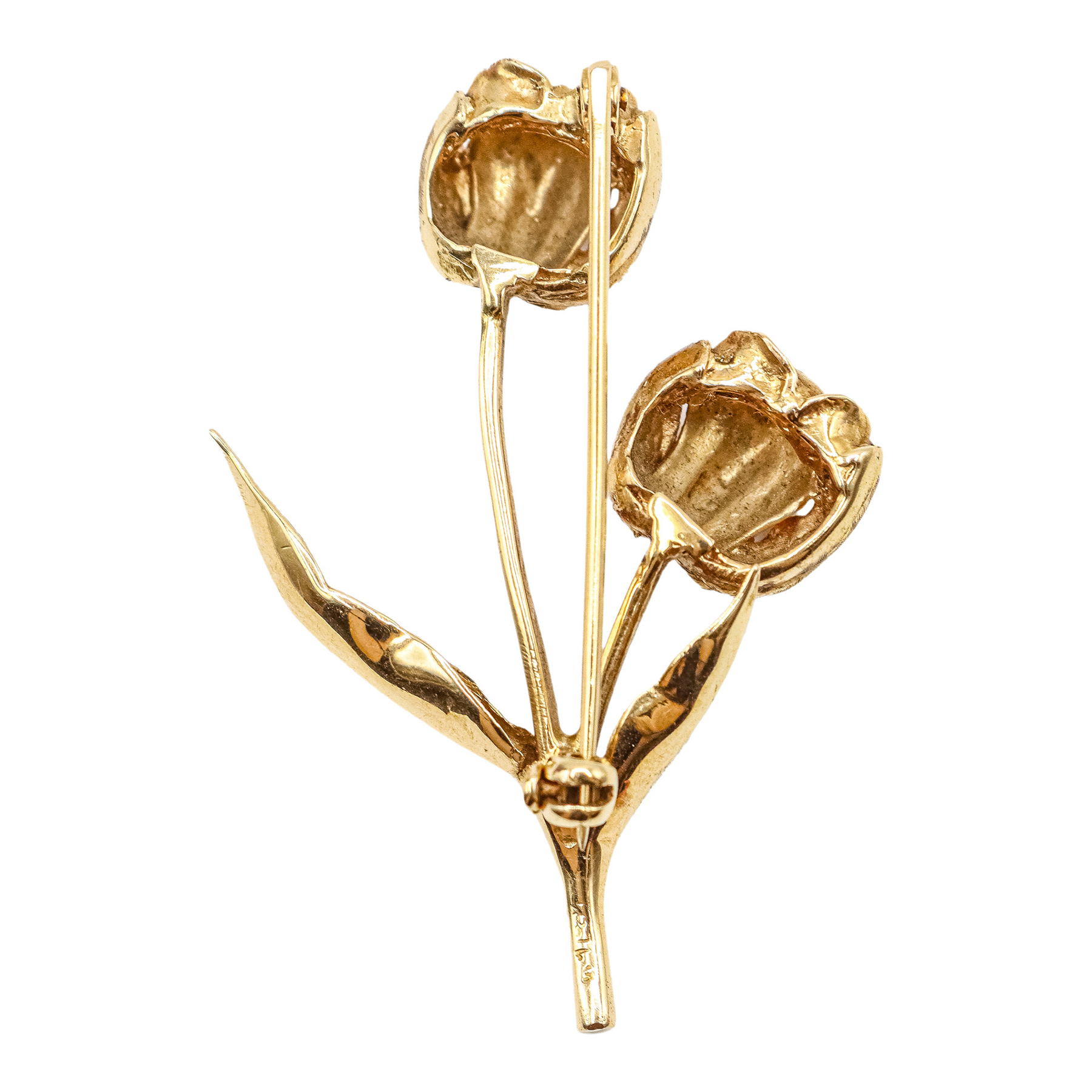 BROCHE RAMO DE ROSAS DE MEDIADOS DEL S.XIX
