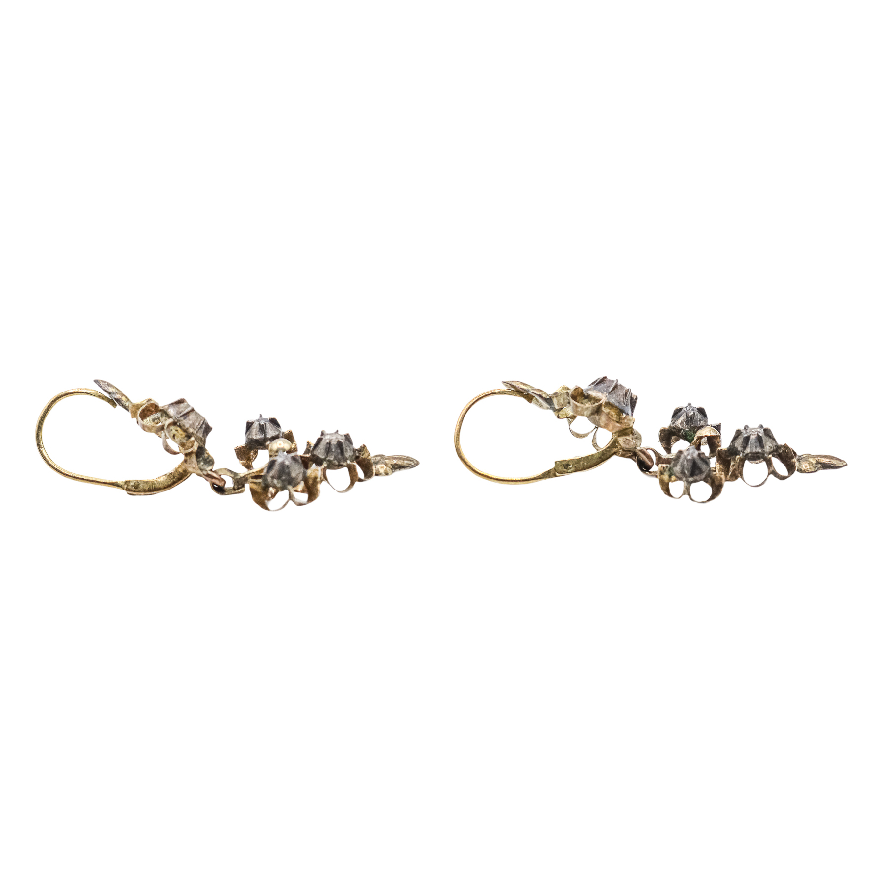 PENDIENTES CON DIAMANTES DEL S.XIX