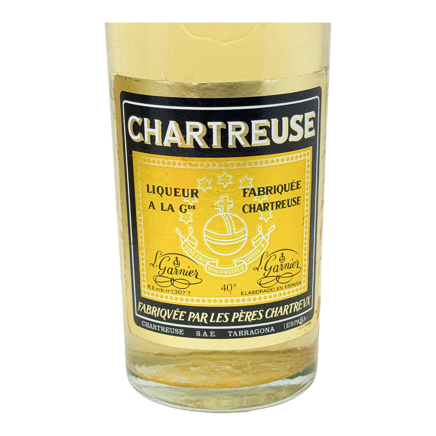 BOTELLA CHARTREUSE ETIQUETA AMARILLA