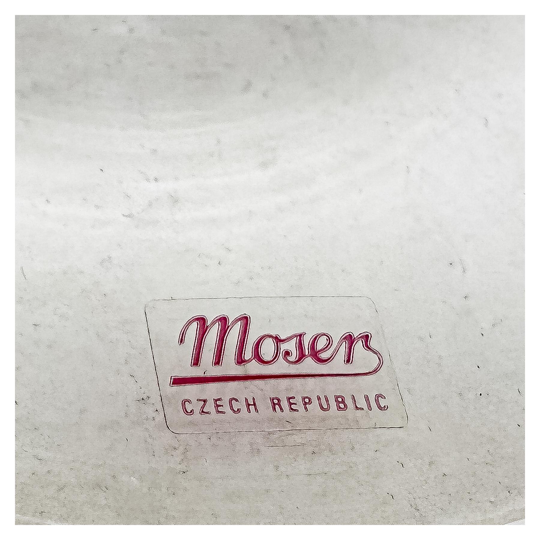 LOTE DE CRISTAL CHECO MOSER, MEDIADOS S.XX