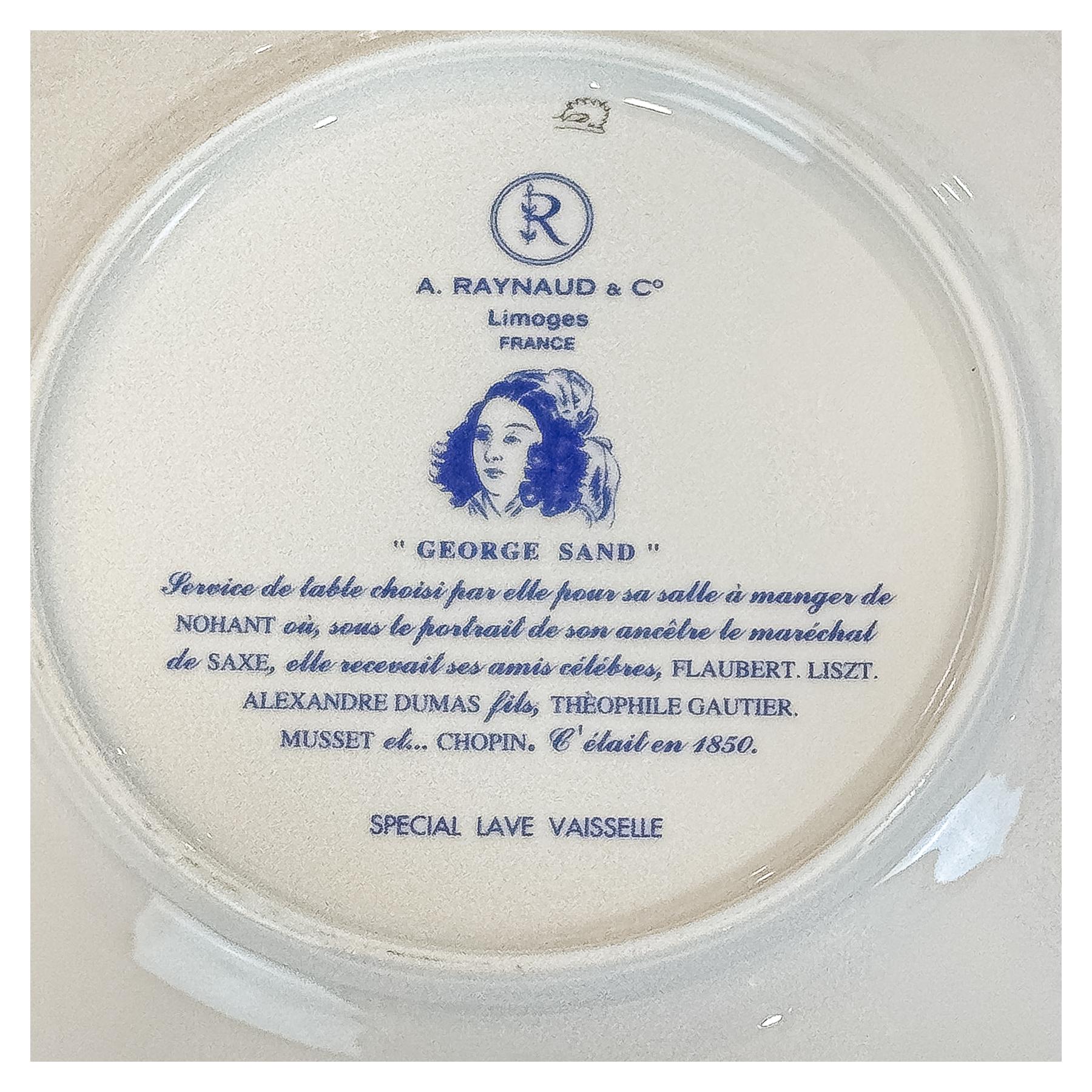 SERVICIO DE POSTRE DE PORCELANA FRANCESA 