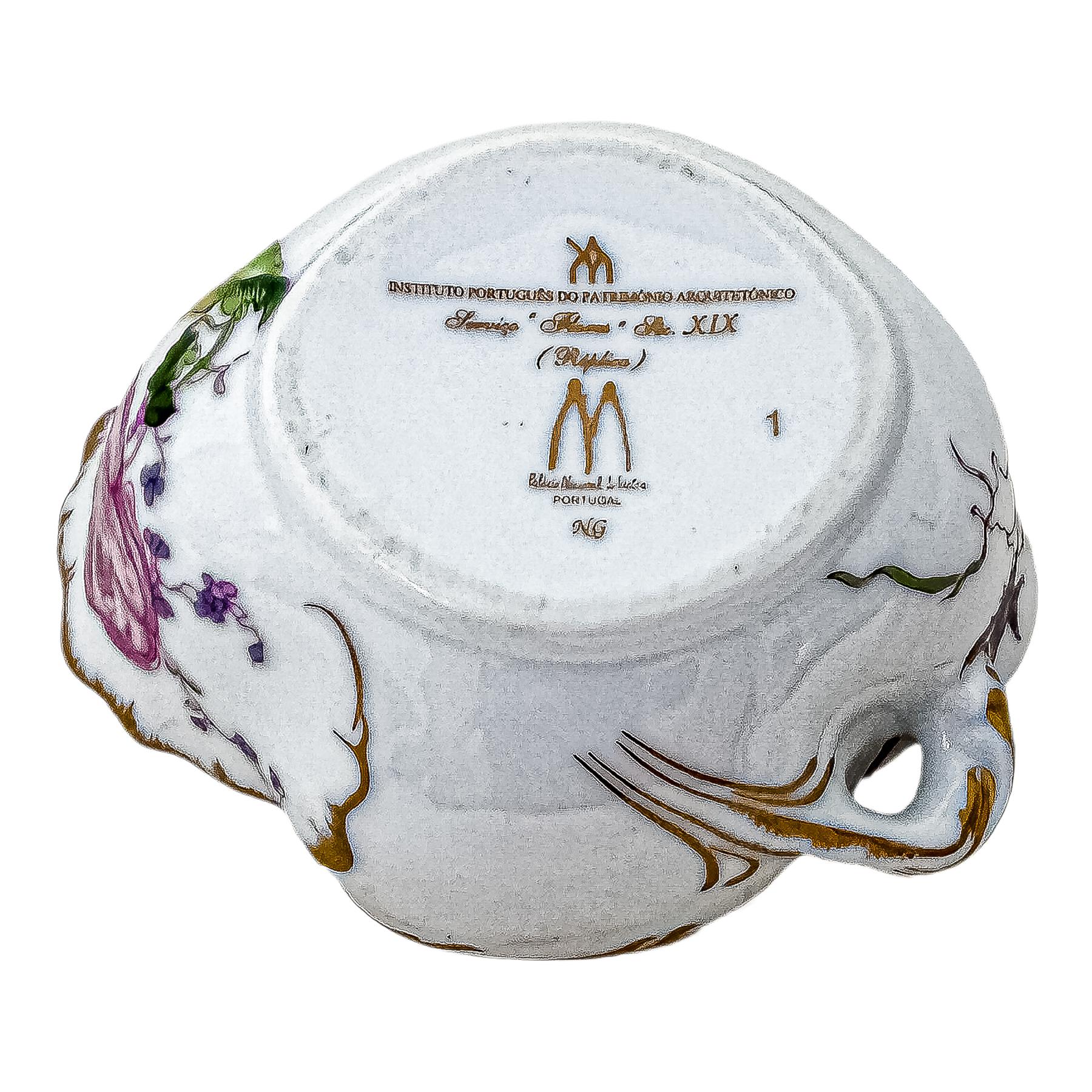 CUATRO ESPECIEROS EN PORCELANA DEL ÚLITMO CUARTO DEL S.XX