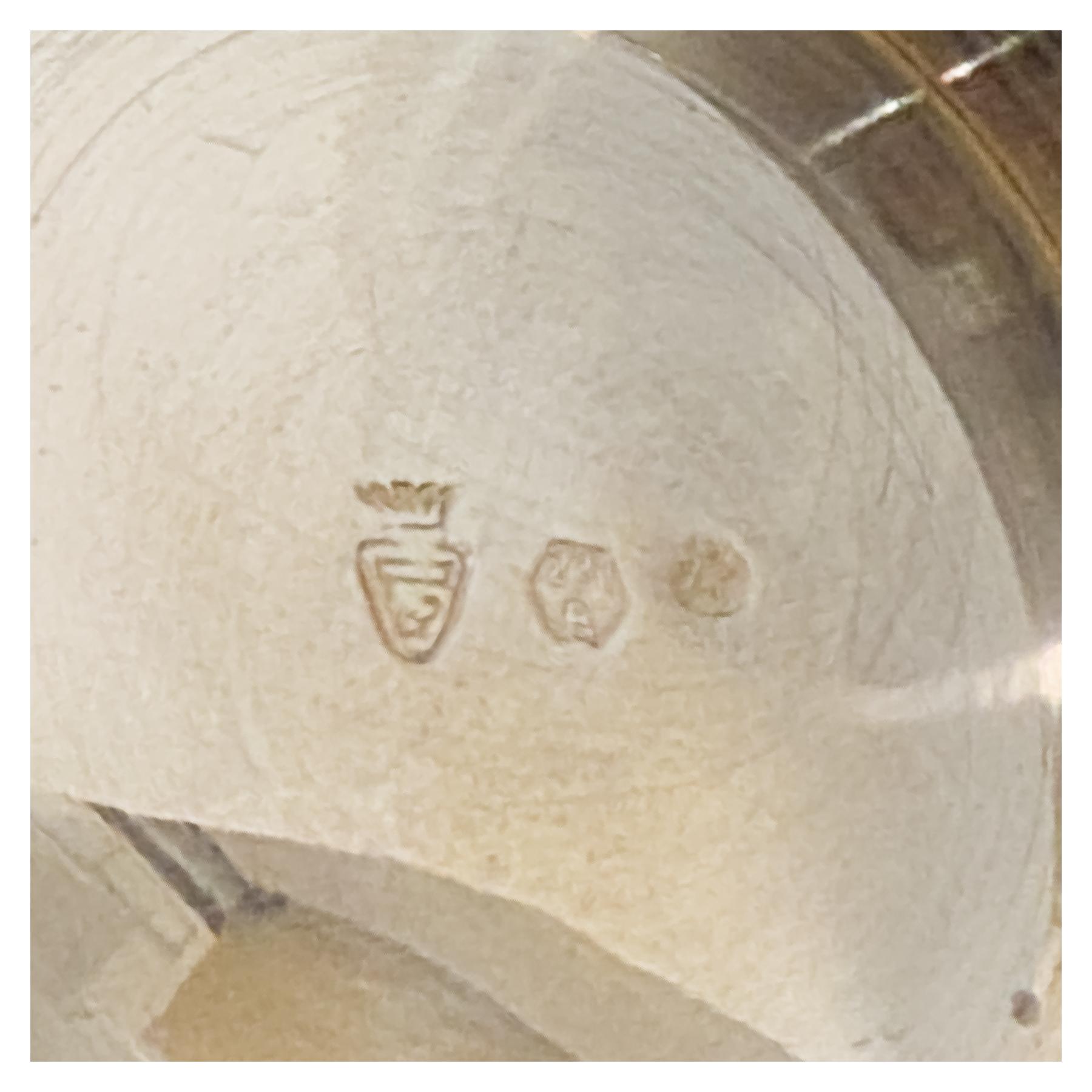JUEGO DE CAFÉ Y TÉ EN PLATA DE MEDIADOS DEL SIGLO XX