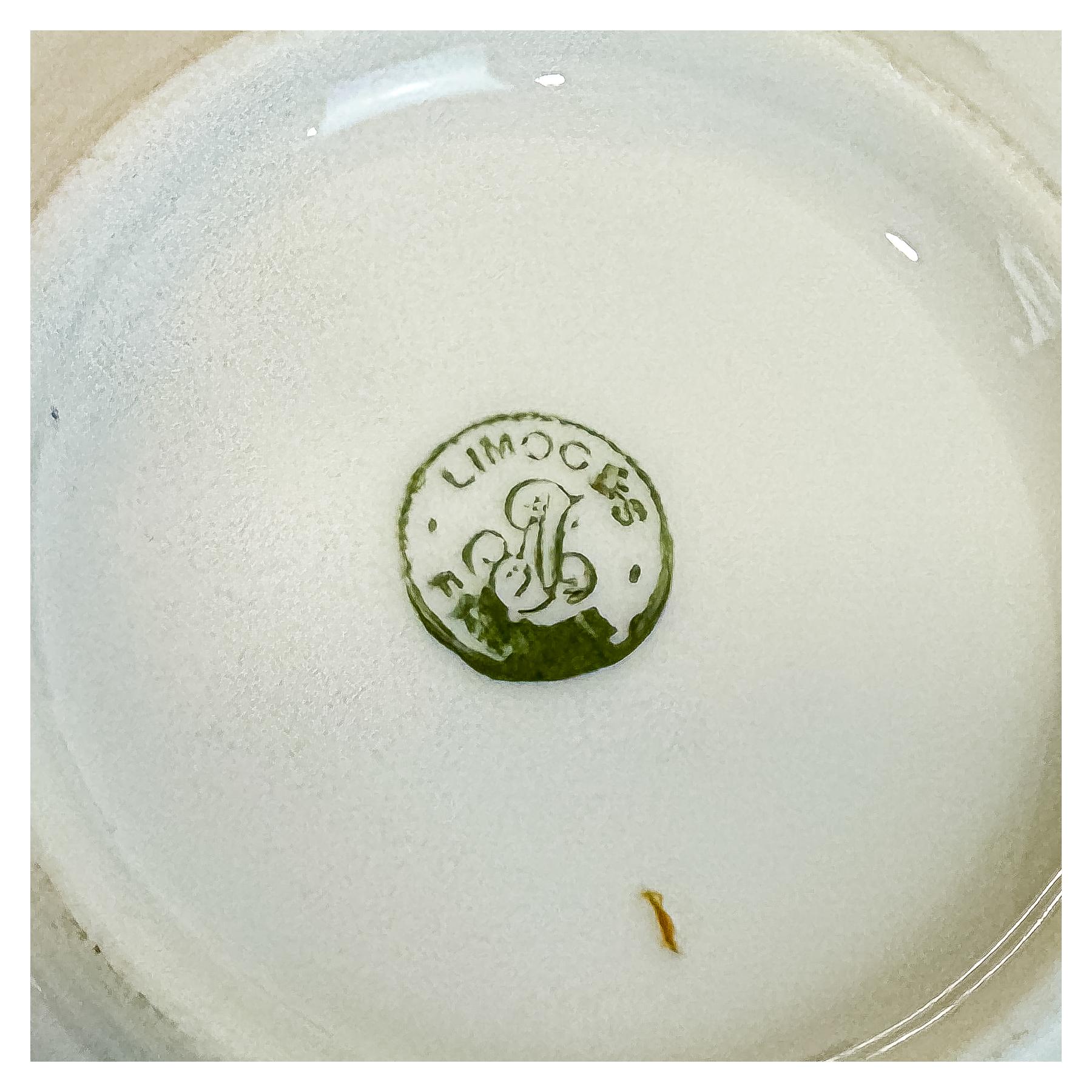 JUEGO OCHO TAZAS DE CAFÉ PORCELANA LIMOGES