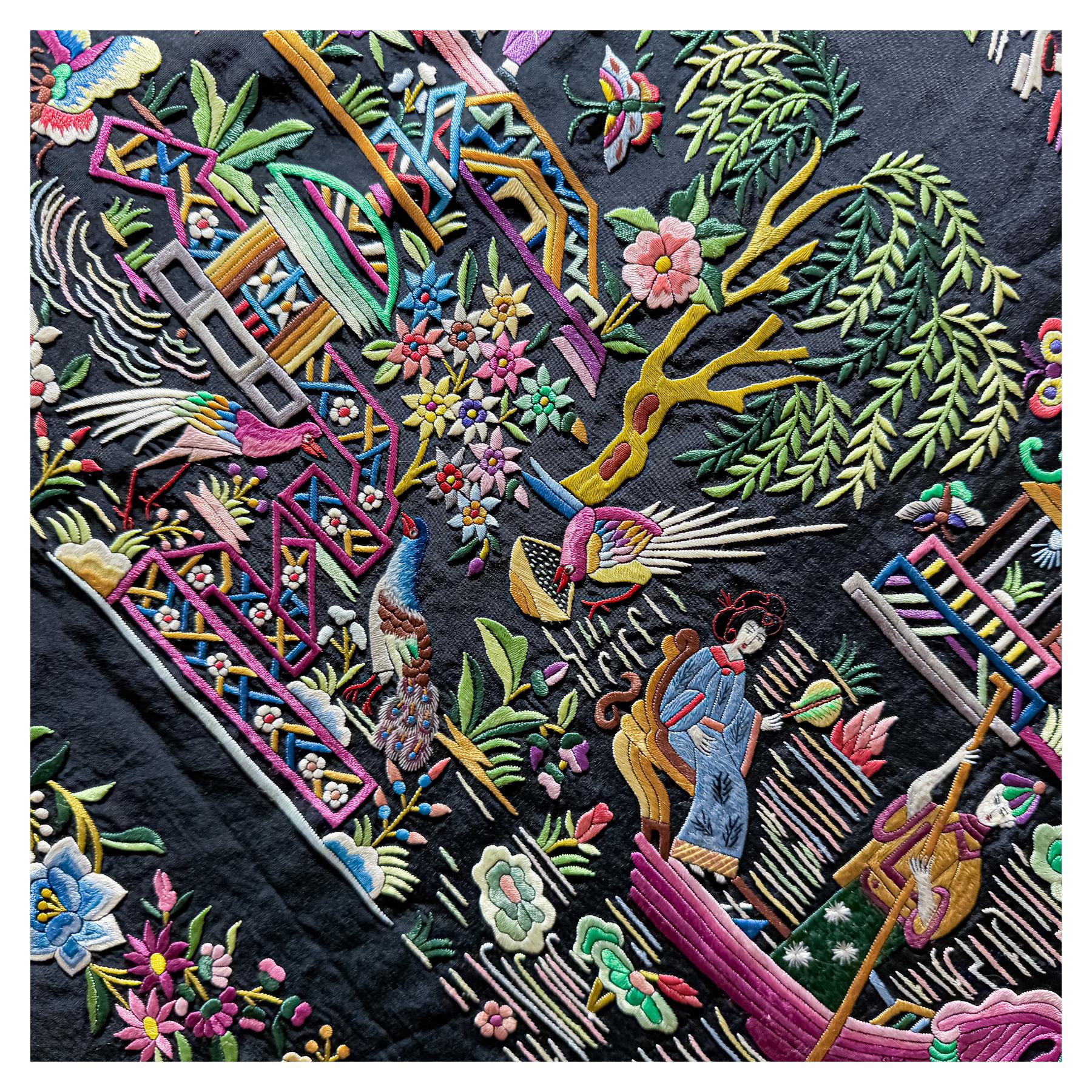 MANTÓN DE MANILA DE MEDIADOS DEL SIGLO XX