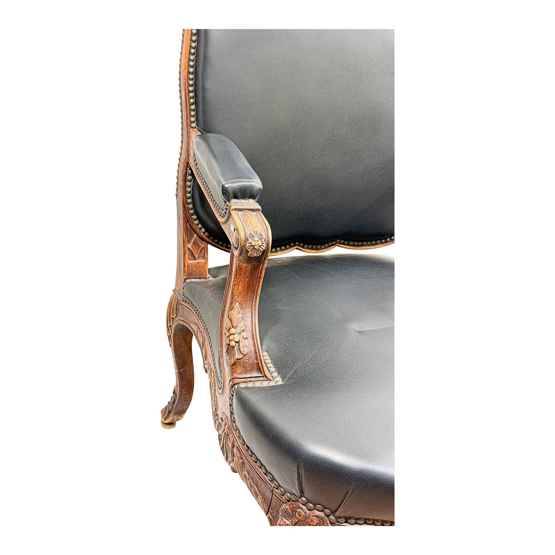 SILLÓN ESTILO LUÍS XV MEDIADOS SIGLO XX