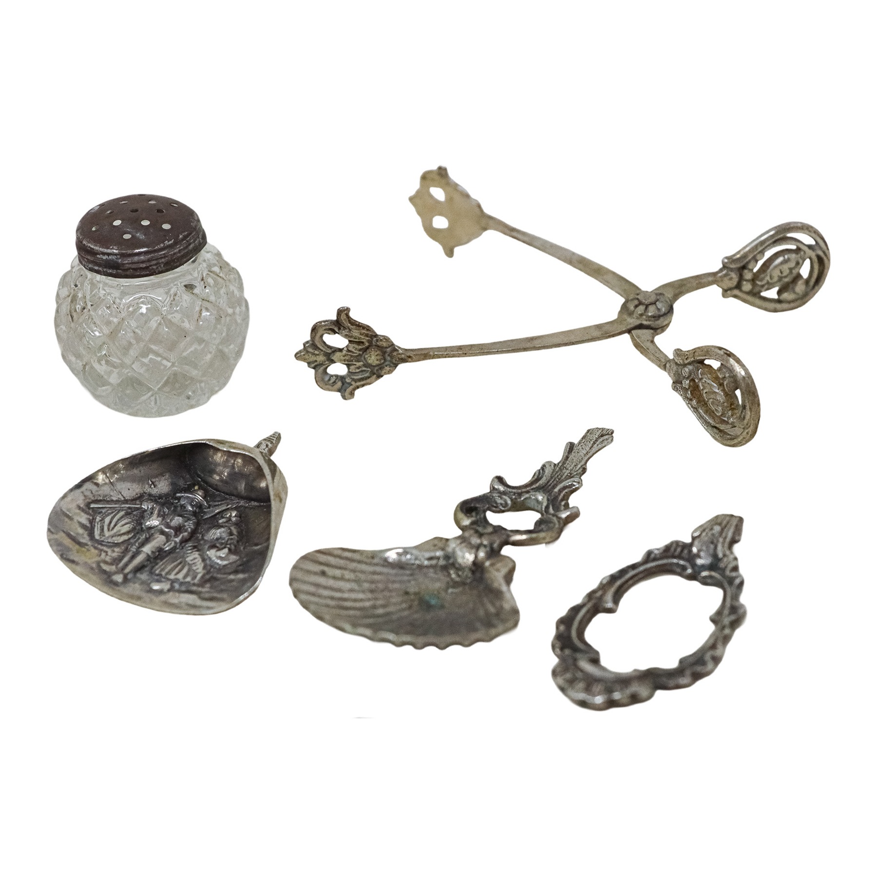 LOTE DE DISTINTOS OBJETOS DE PLATA