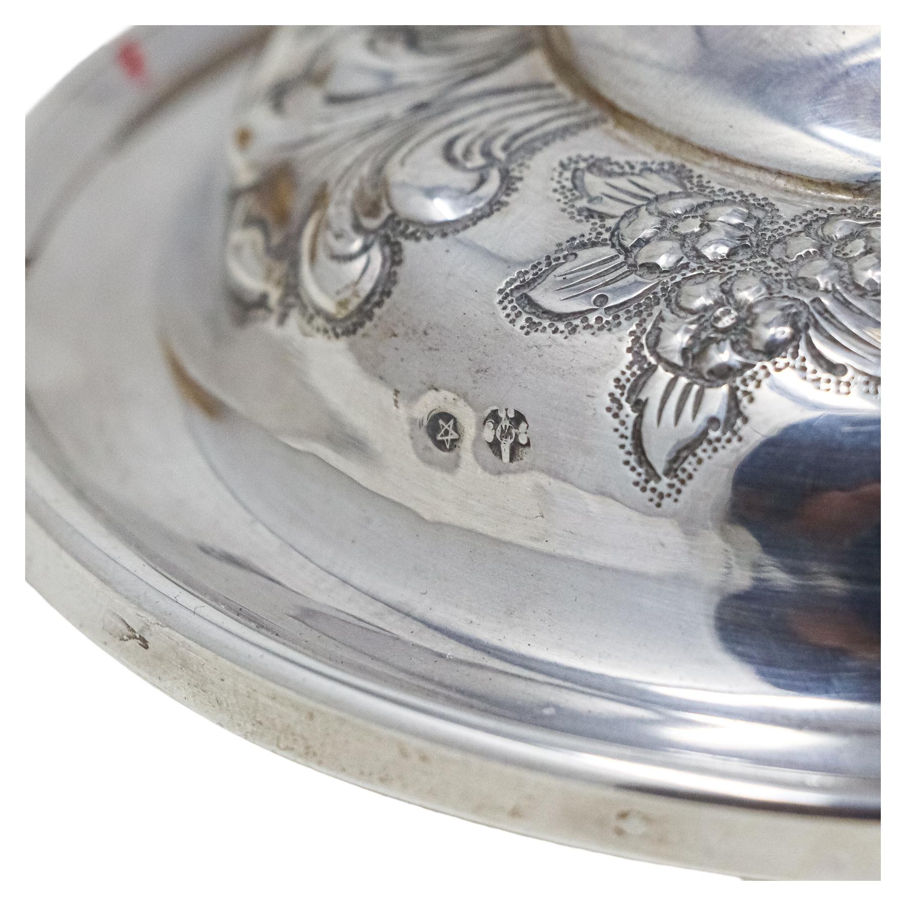 PALMATORIA DE PLATA DE MEDIADOS DE SIGLO XX