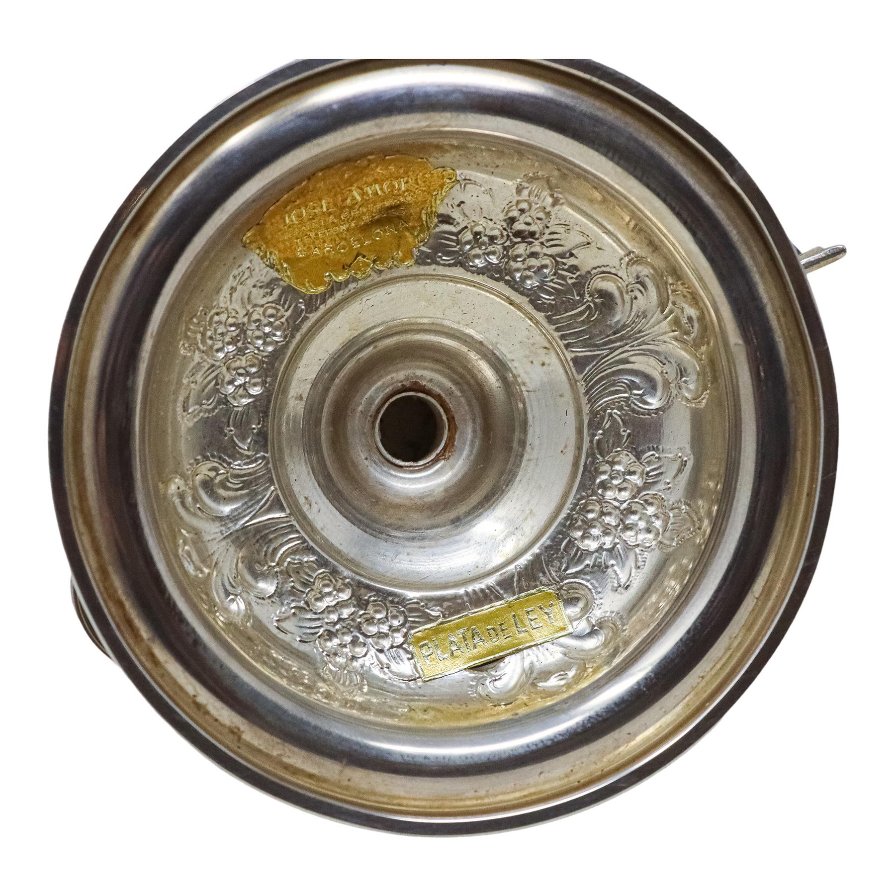 PALMATORIA DE PLATA DE MEDIADOS DE SIGLO XX