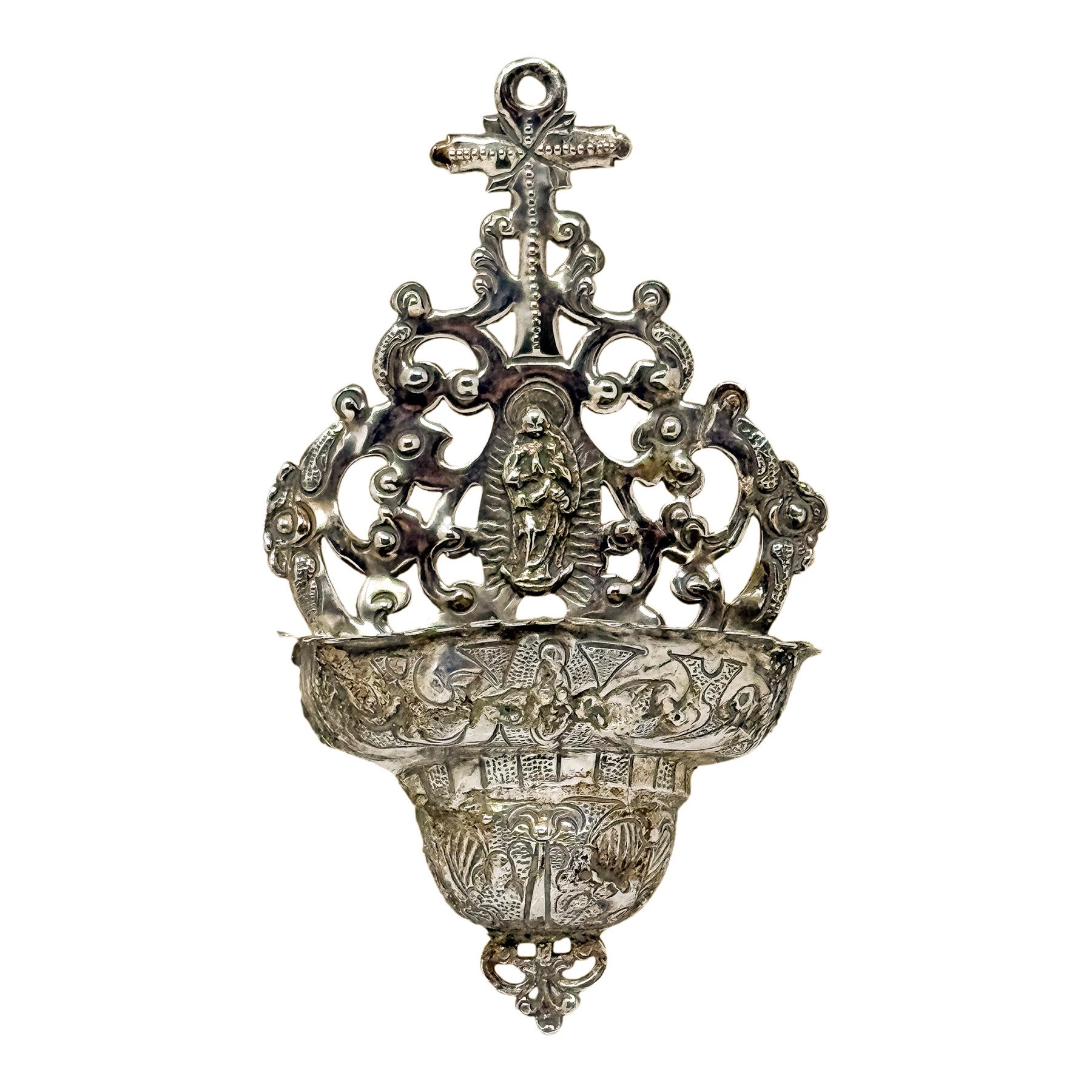 BENDITERA DE PLATA DEL S.XIX