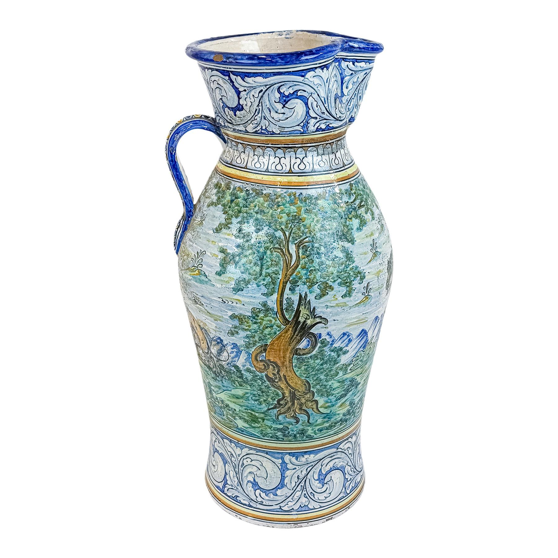 GRAN JARRA DE CERÁMICA DE TALAVERA DE MEDIADOS DE SIGLO XX