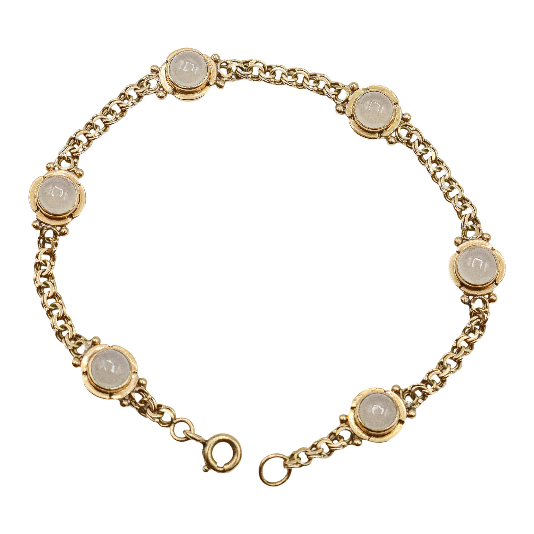 PULSERA CON PIEDRA LUNA