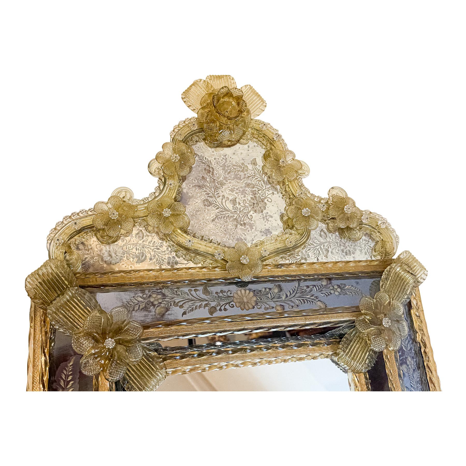 ESPEJO DE PARED VENECIANO DE LA PRIMERA MITAD DE S. XX