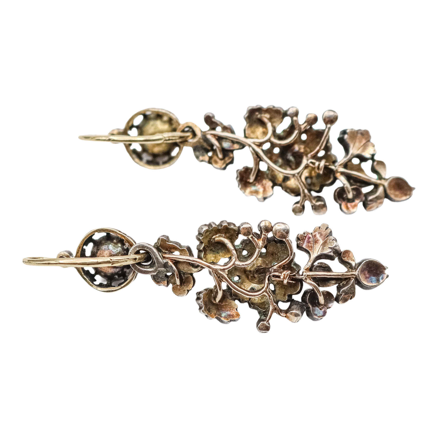 PENDIENTES CON DIAMANTES DEL S.XIX