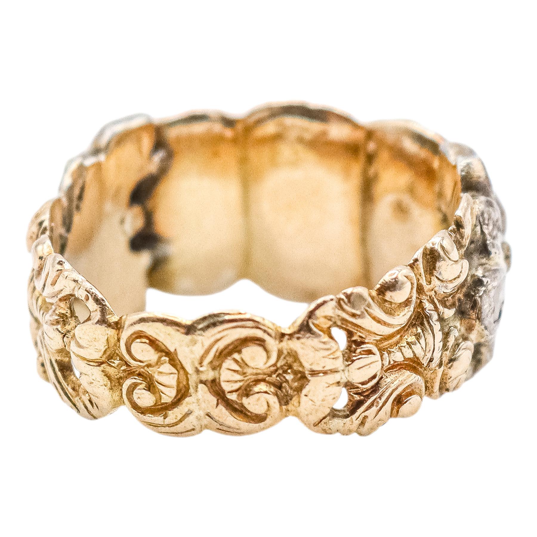 SORTIJA CON DIAMANTES DEL S.XIX