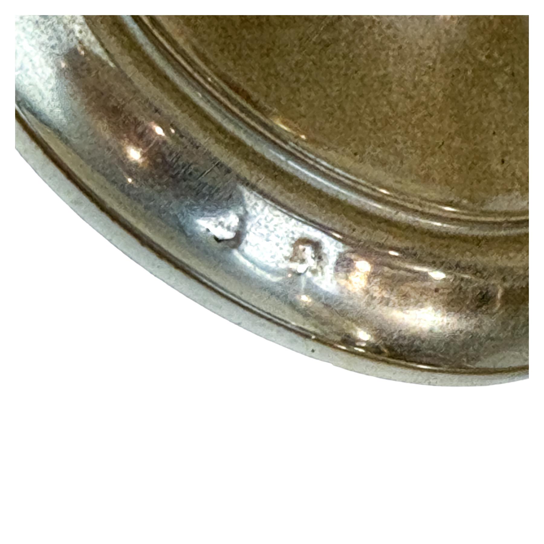 TARRO CON TAPA DE  PLATA DE LOS AÑOS 70