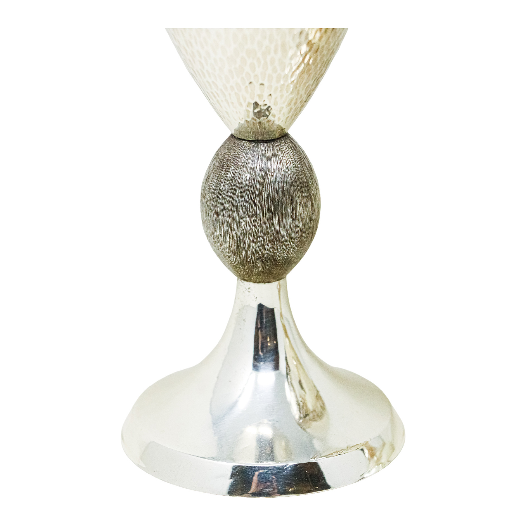 JARRÓN Y RECIPIENTE DECORATIVO EN PLATA DE LOS AÑOS 70