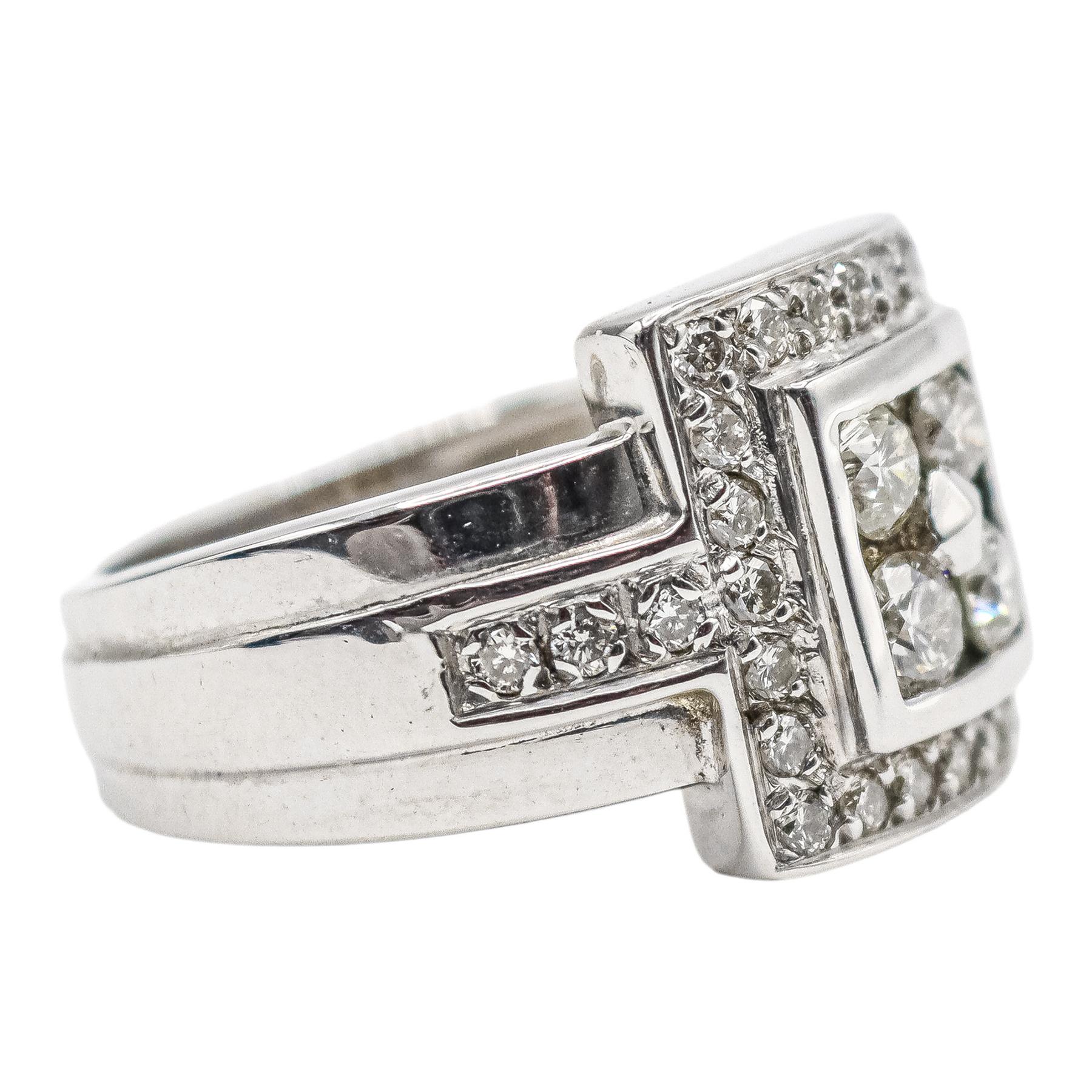 ANILLO ROSETÓN CON BRILLANTES