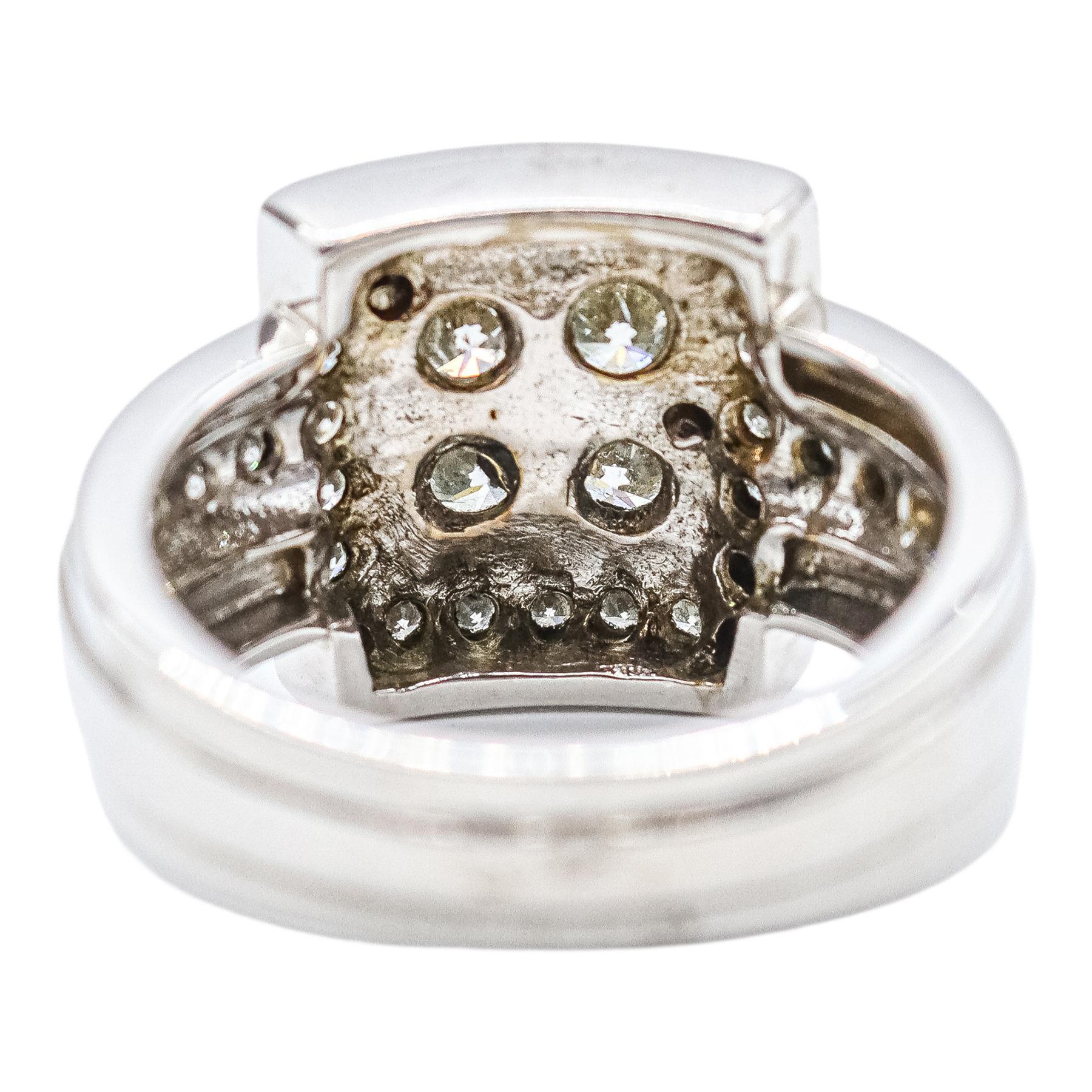 ANILLO ROSETÓN CON BRILLANTES
